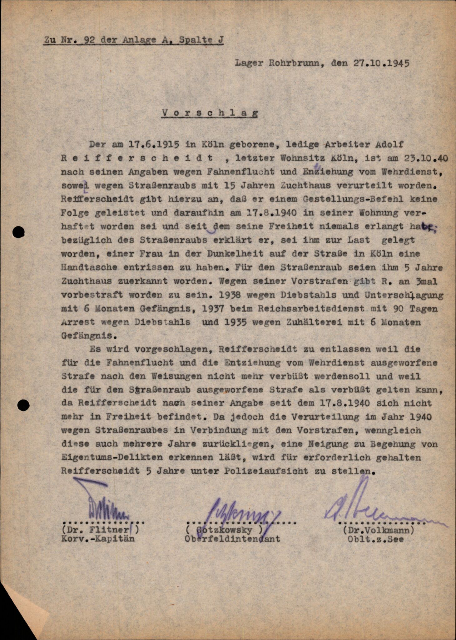 Forsvarets Overkommando. 2 kontor. Arkiv 11.4. Spredte tyske arkivsaker, AV/RA-RAFA-7031/D/Dar/Darc/L0001: Befehlshaber der Sicherheitpolizei und des Sicherheitsdienst Norwegen (BdSN) und Oberkommando der Wehrmacht Norwegen (OKW/N), 1942-1946, p. 1103