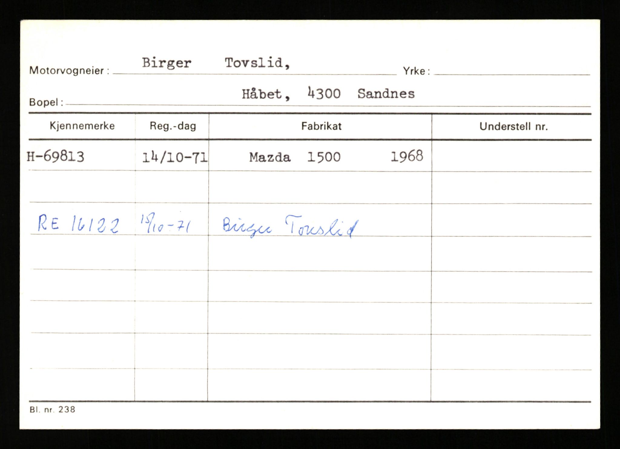 Stavanger trafikkstasjon, AV/SAST-A-101942/0/G/L0008: Registreringsnummer: 67519 - 84533, 1930-1971, p. 259