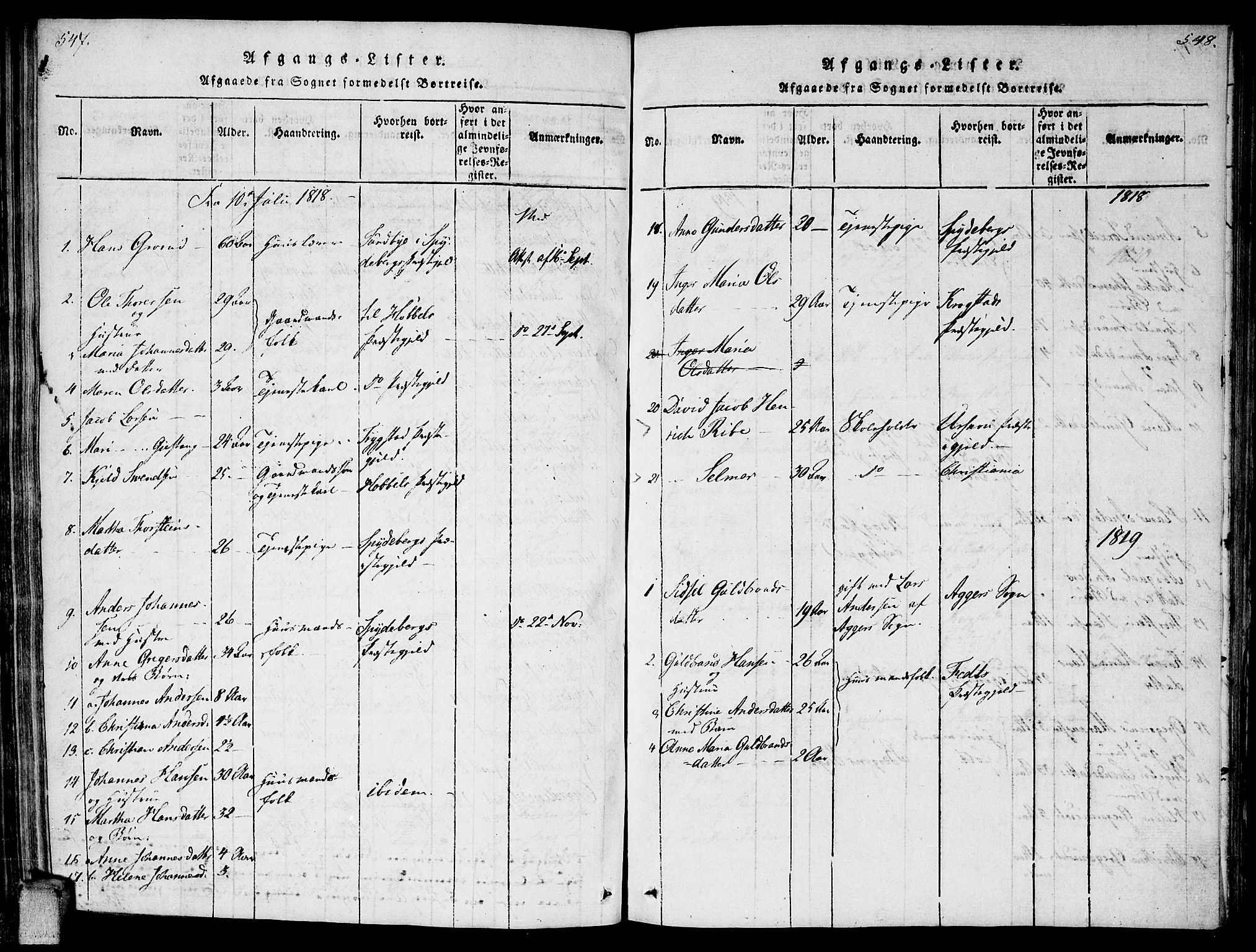 Enebakk prestekontor Kirkebøker, SAO/A-10171c/F/Fa/L0006: Parish register (official) no. I 6, 1815-1832, p. 547-548