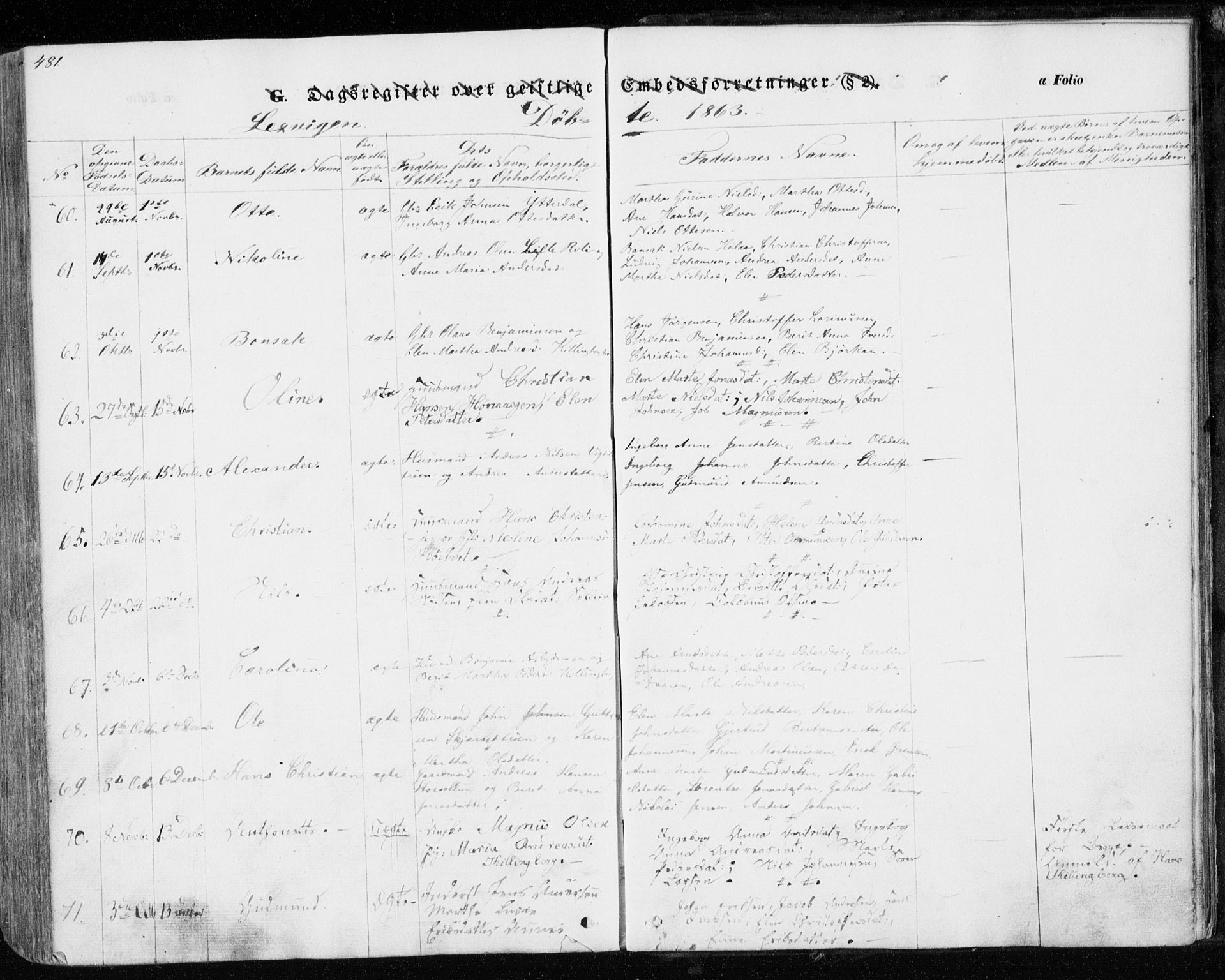 Ministerialprotokoller, klokkerbøker og fødselsregistre - Nord-Trøndelag, AV/SAT-A-1458/701/L0008: Parish register (official) no. 701A08 /1, 1854-1863, p. 481