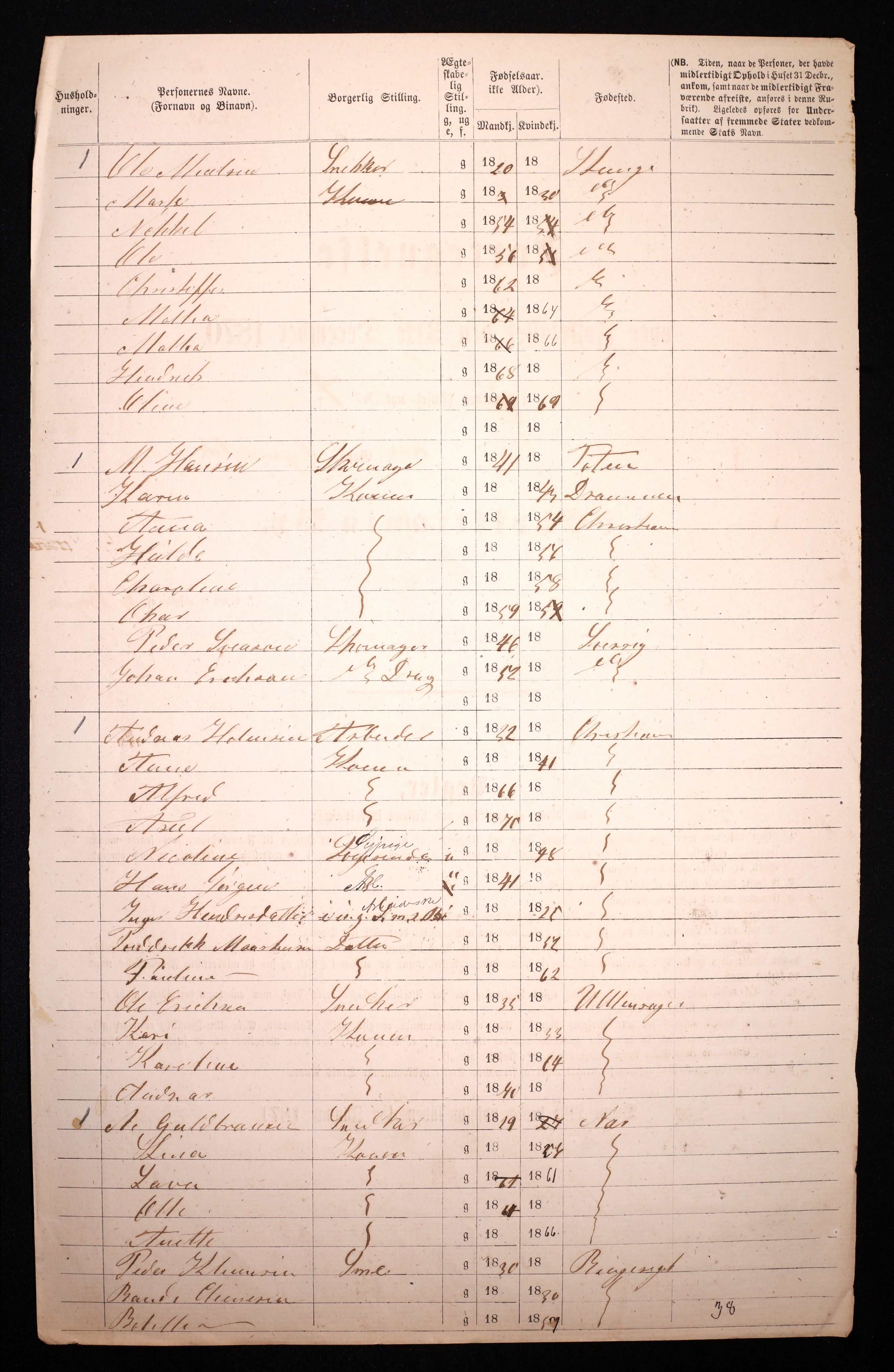 RA, 1870 census for 0301 Kristiania, 1870, p. 4672