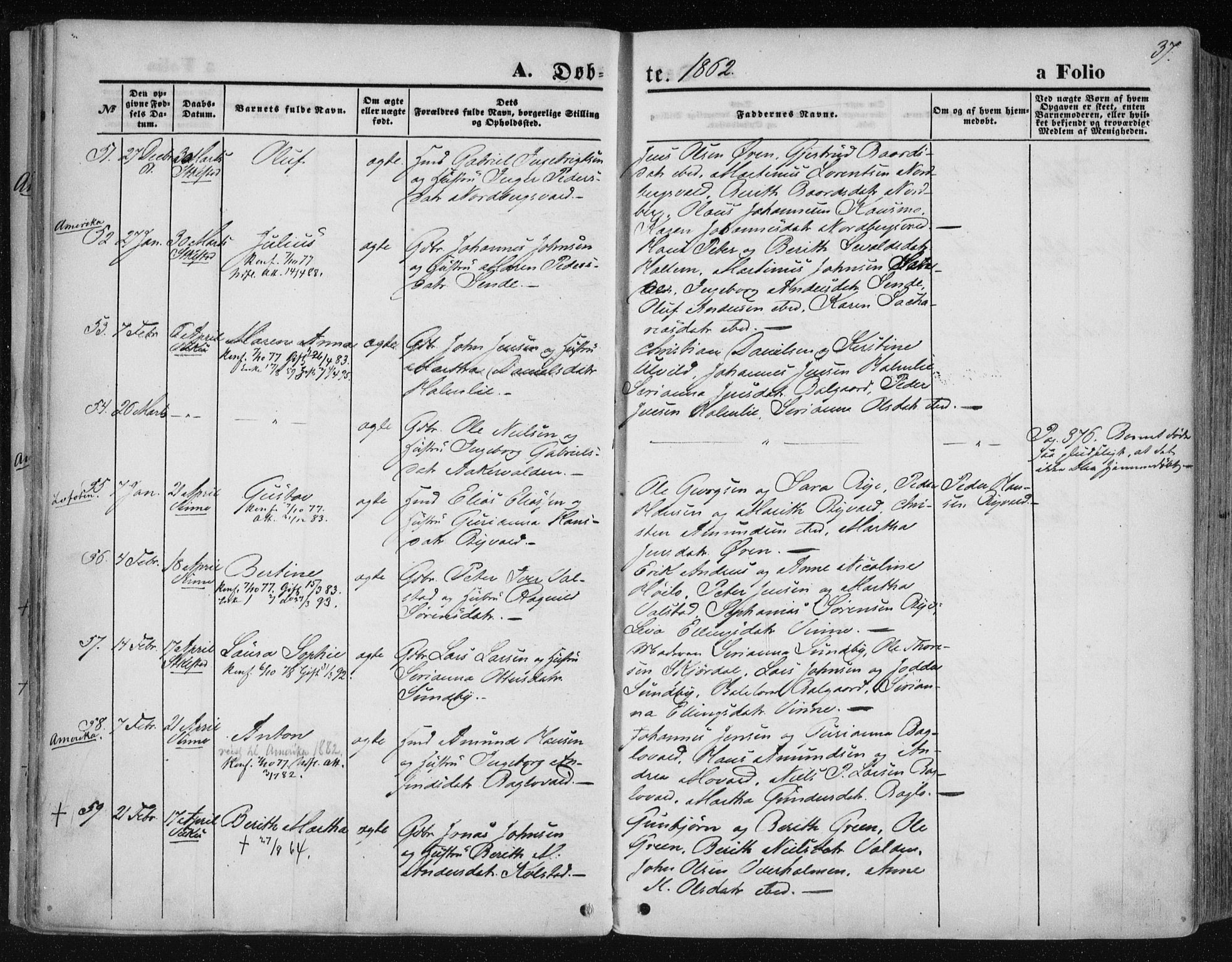 Ministerialprotokoller, klokkerbøker og fødselsregistre - Nord-Trøndelag, AV/SAT-A-1458/723/L0241: Parish register (official) no. 723A10, 1860-1869, p. 37