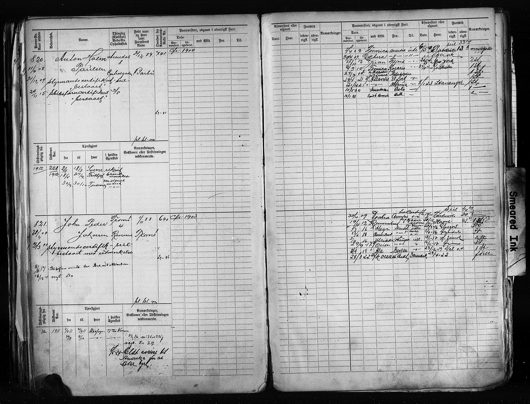 Arendal mønstringskrets, AV/SAK-2031-0012/F/Fb/L0020: Hovedrulle A nr 217-968, S-18, 1900-1910, p. 313