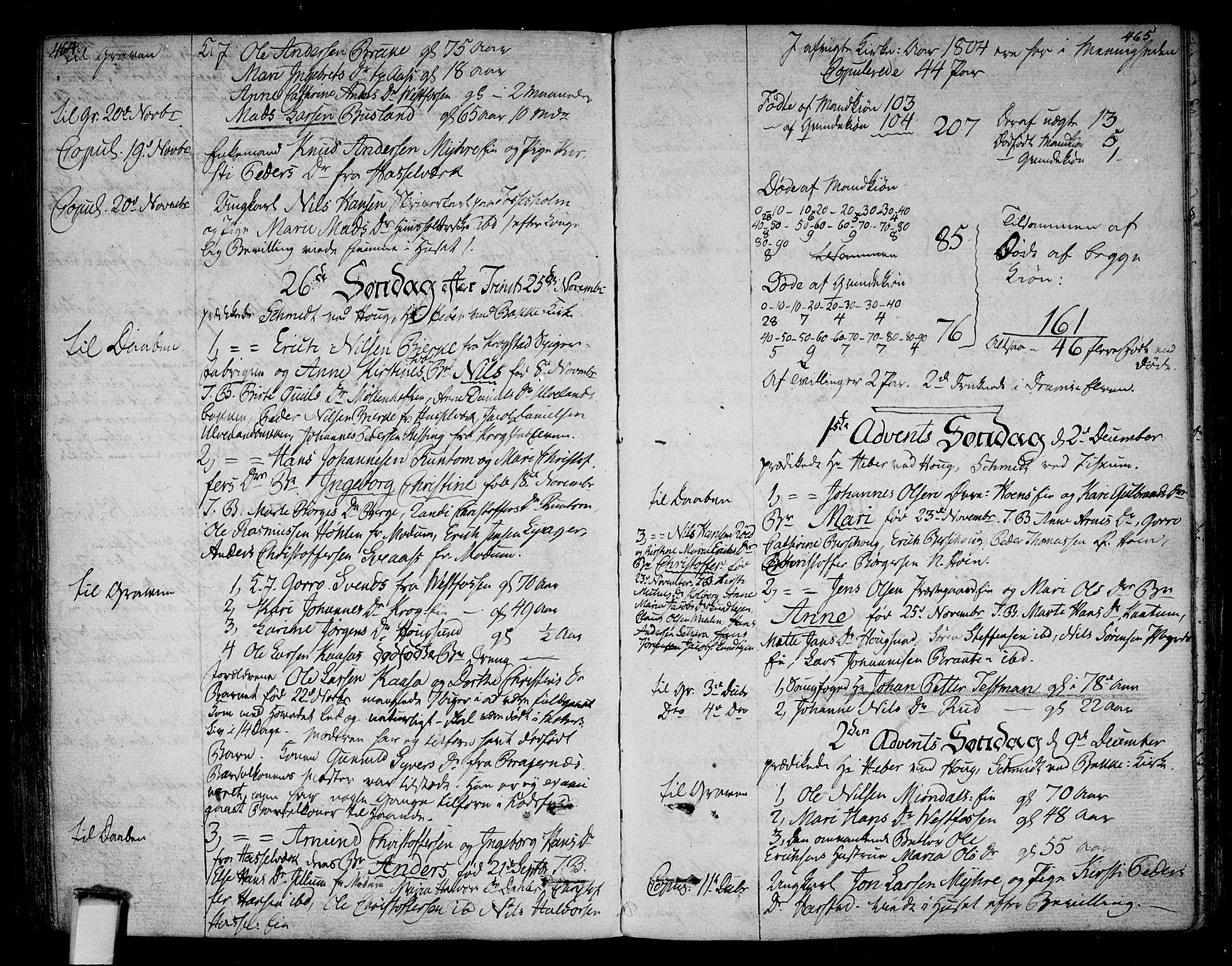 Eiker kirkebøker, SAKO/A-4/F/Fa/L0009: Parish register (official) no. I 9, 1789-1806, p. 464-465