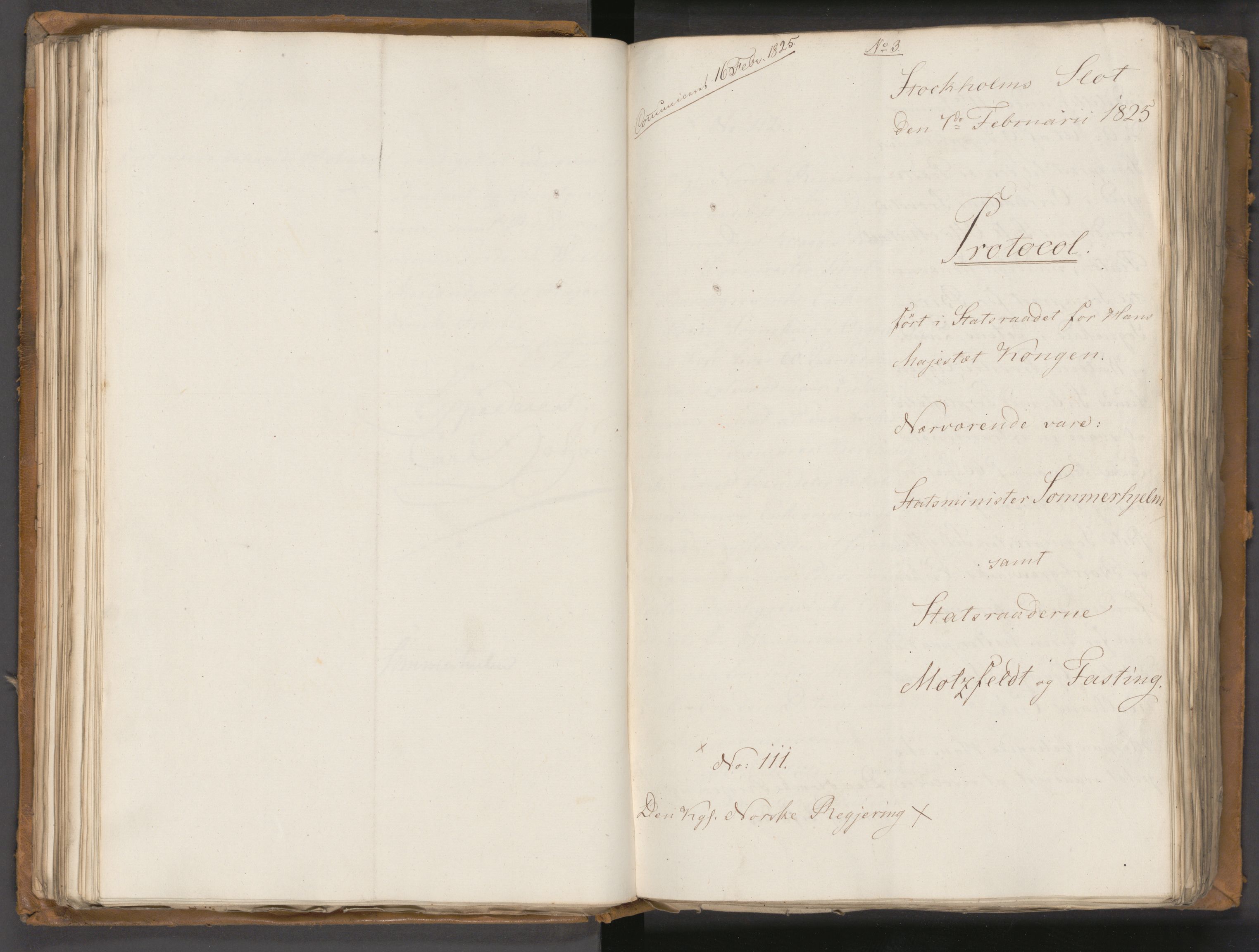 Statsrådssekretariatet, AV/RA-S-1001/A/Ab/L0020: Kgl. res. nr. 1-579, 1. halvår, 1825