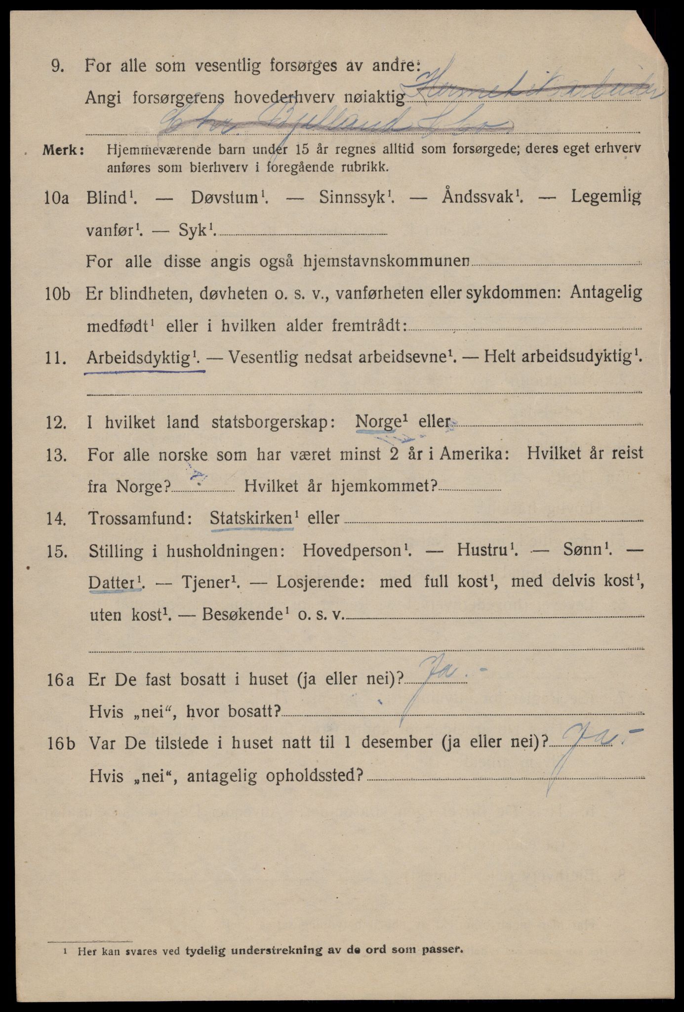 SAST, 1920 census for Stavanger, 1920, p. 43139