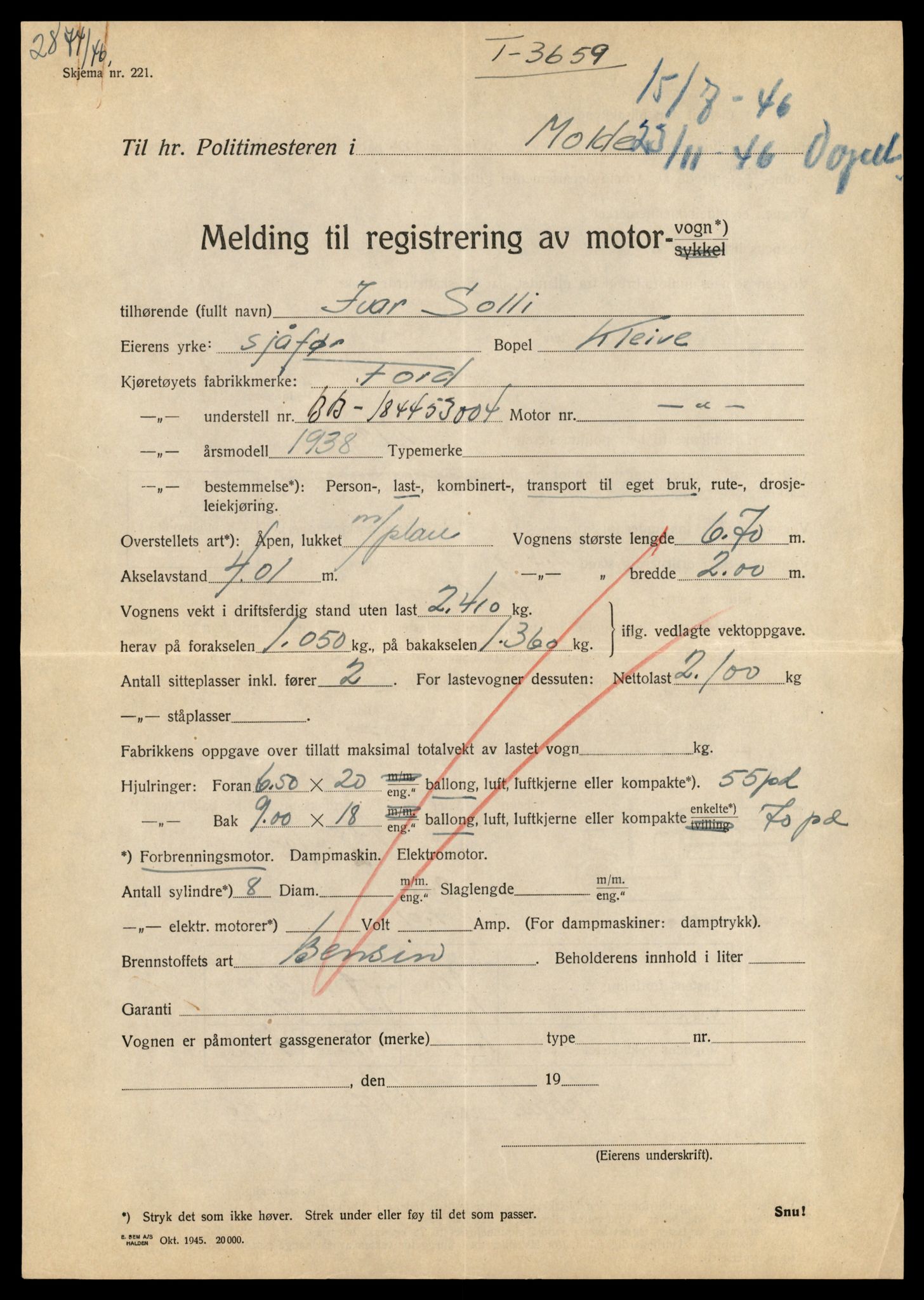 Møre og Romsdal vegkontor - Ålesund trafikkstasjon, AV/SAT-A-4099/F/Fe/L0035: Registreringskort for kjøretøy T 12653 - T 12829, 1927-1998, p. 2224