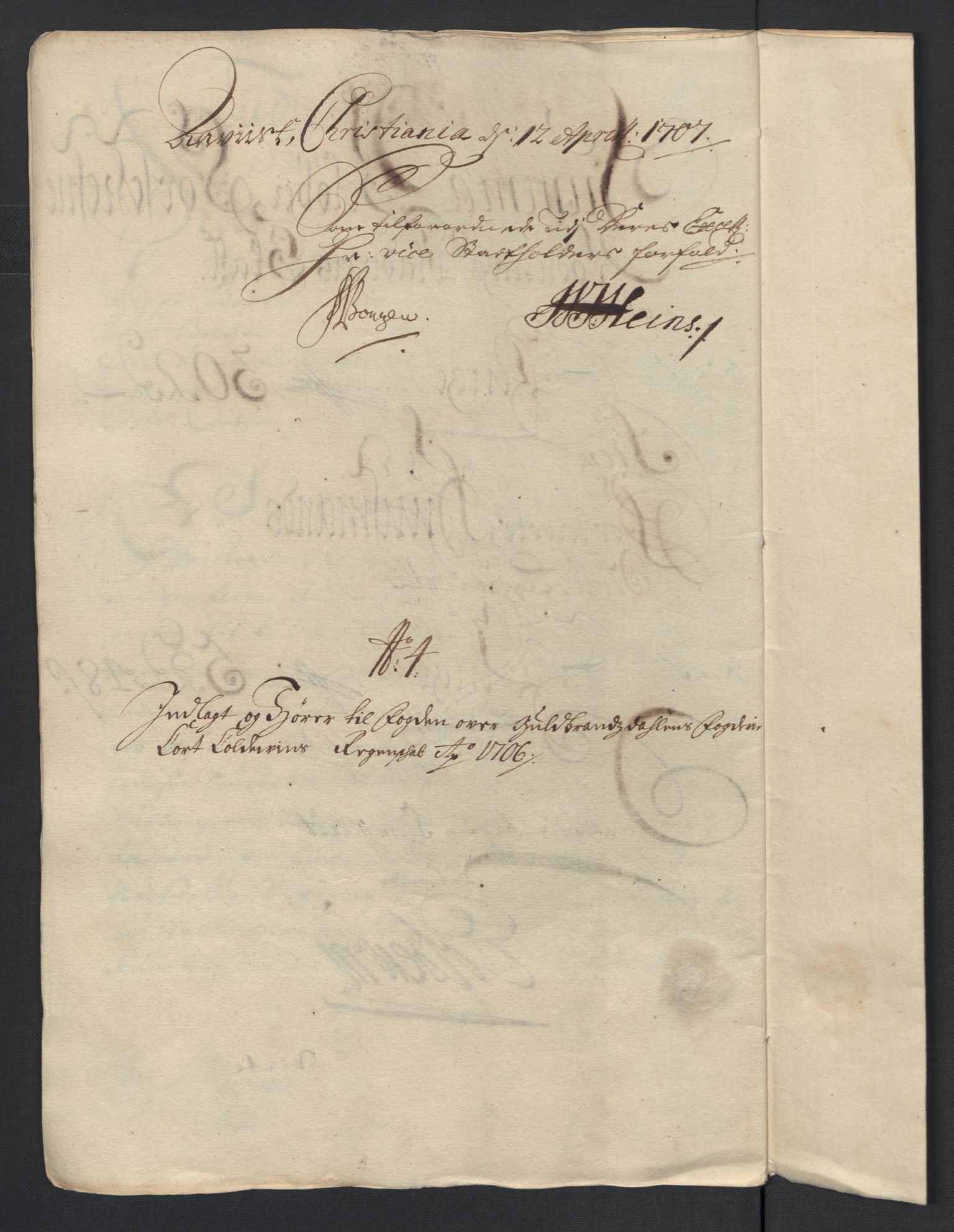 Rentekammeret inntil 1814, Reviderte regnskaper, Fogderegnskap, AV/RA-EA-4092/R17/L1178: Fogderegnskap Gudbrandsdal, 1705-1707, p. 183