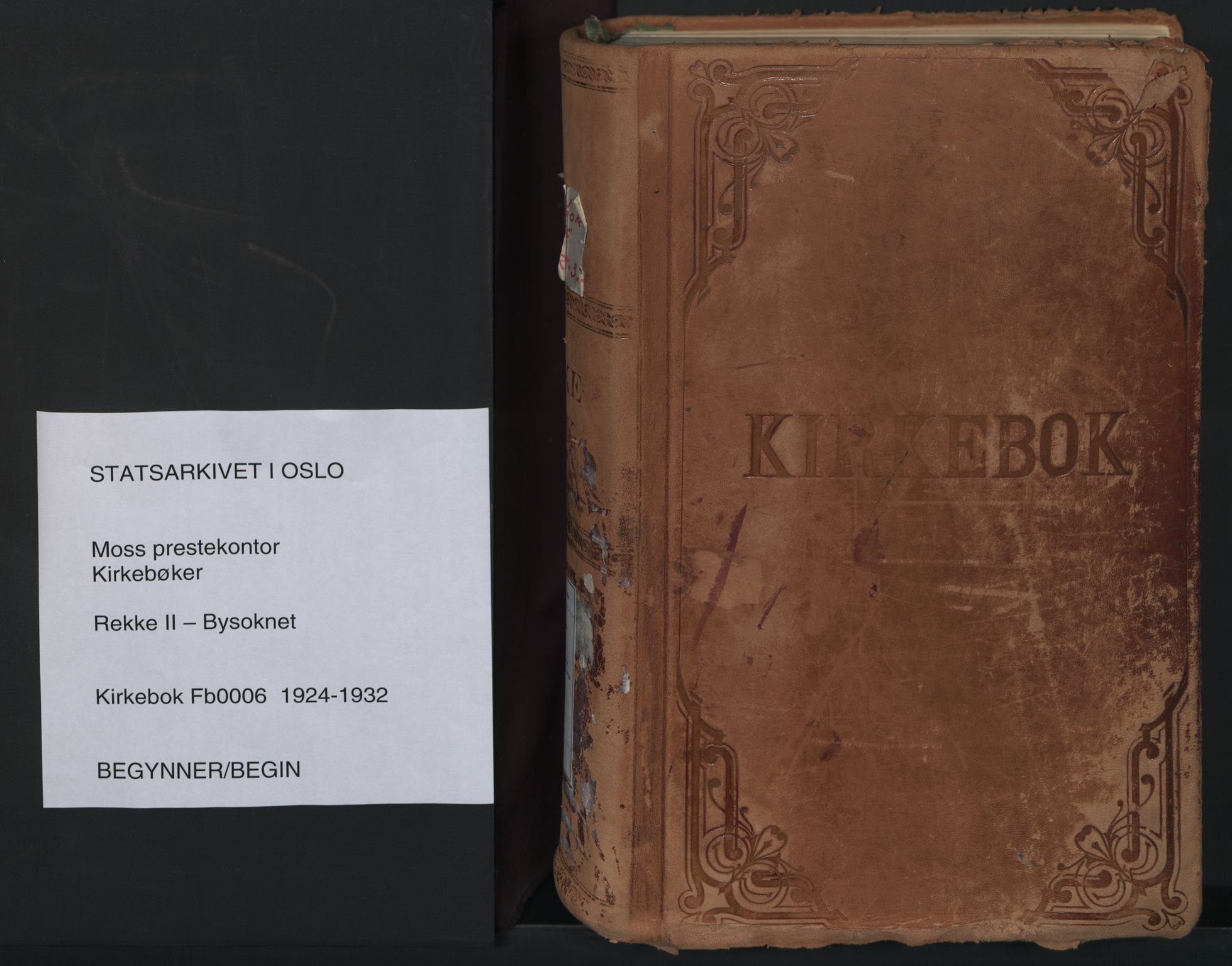 Moss prestekontor Kirkebøker, AV/SAO-A-2003/F/Fb/L0006: Parish register (official) no. II 6, 1924-1932
