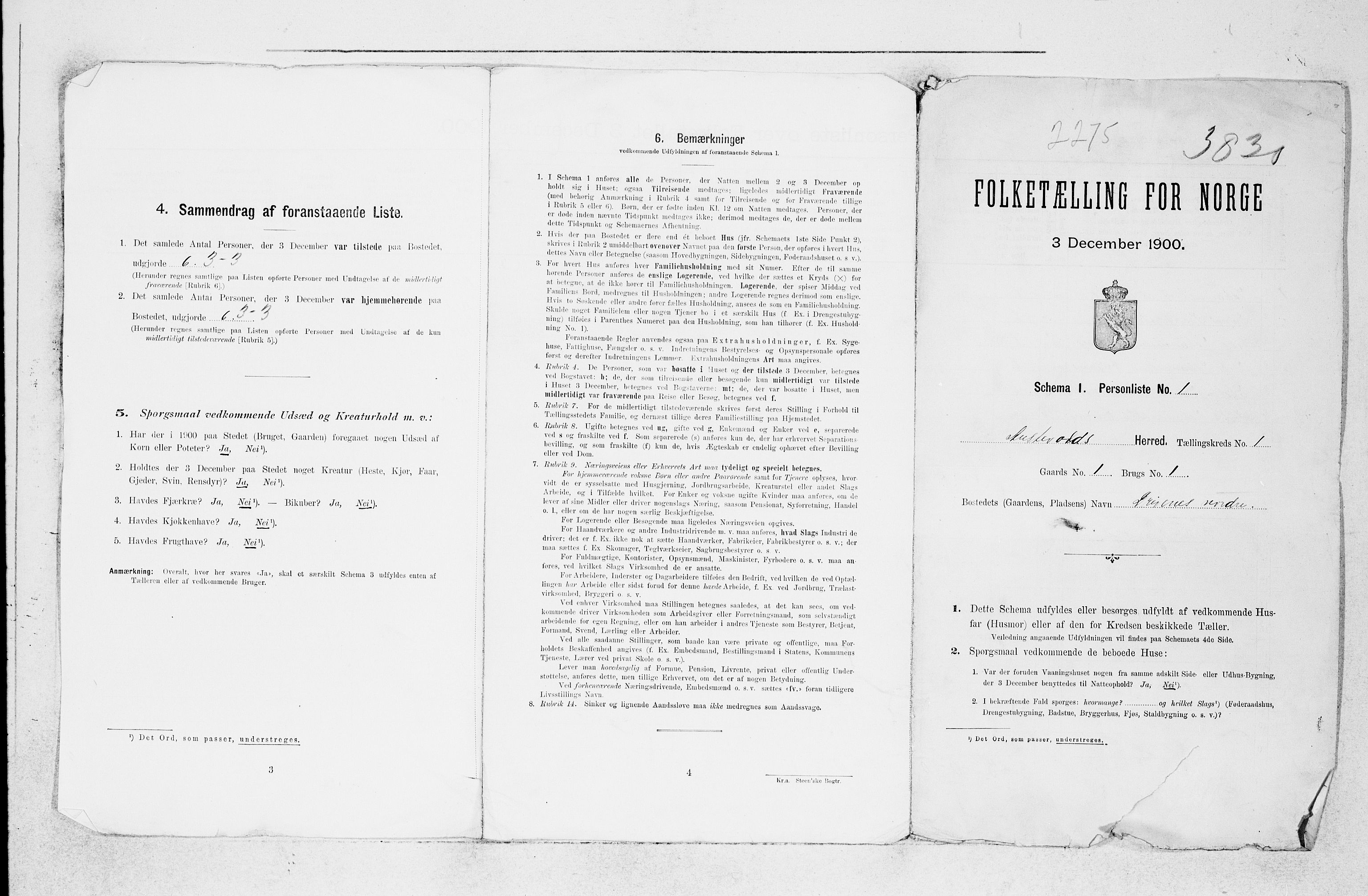 SAB, 1900 census for Austevoll, 1900, p. 19