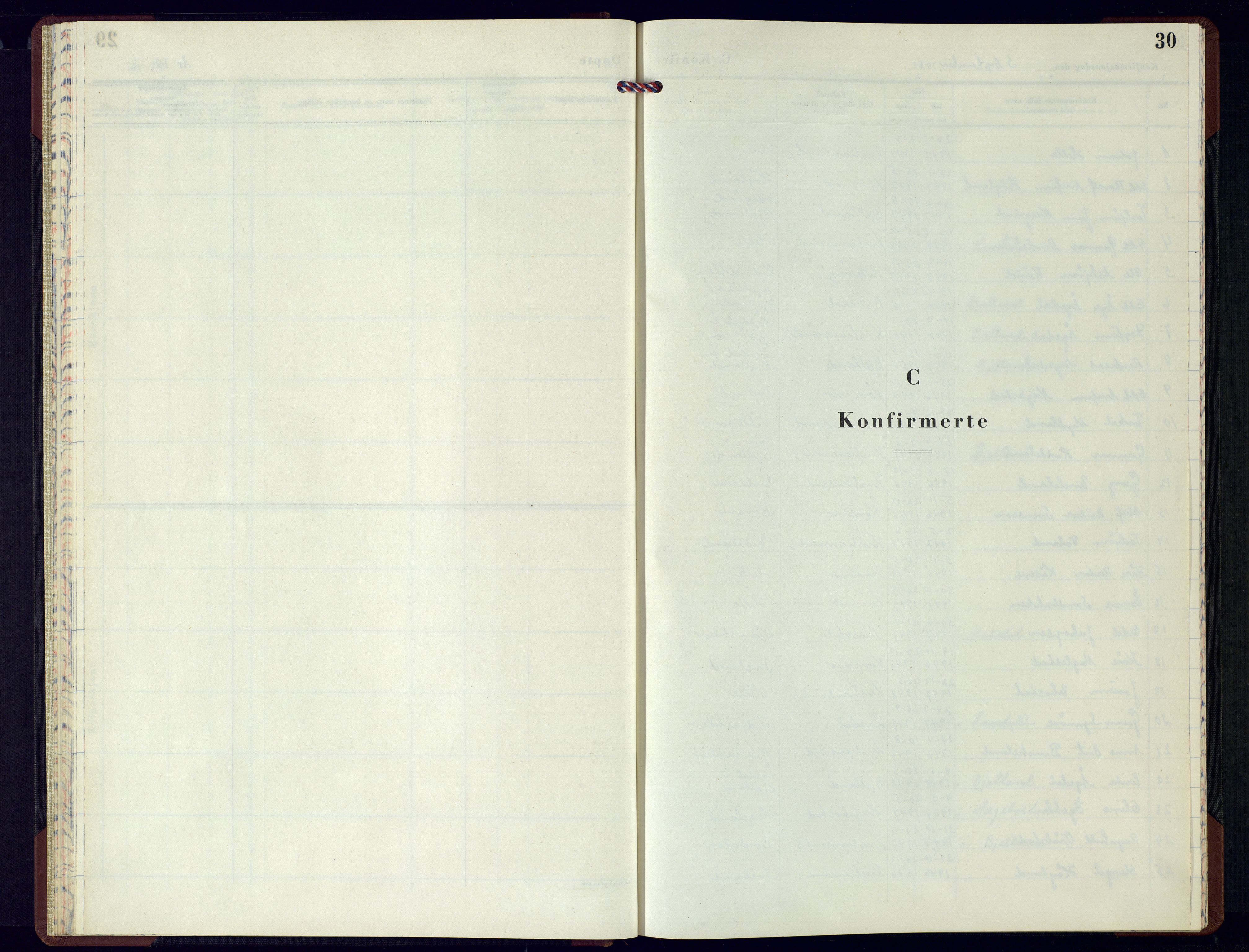 Nord-Audnedal sokneprestkontor, SAK/1111-0032/F/Fb/Fba/L0008: Parish register (copy) no. B-8, 1960-1978, p. 30