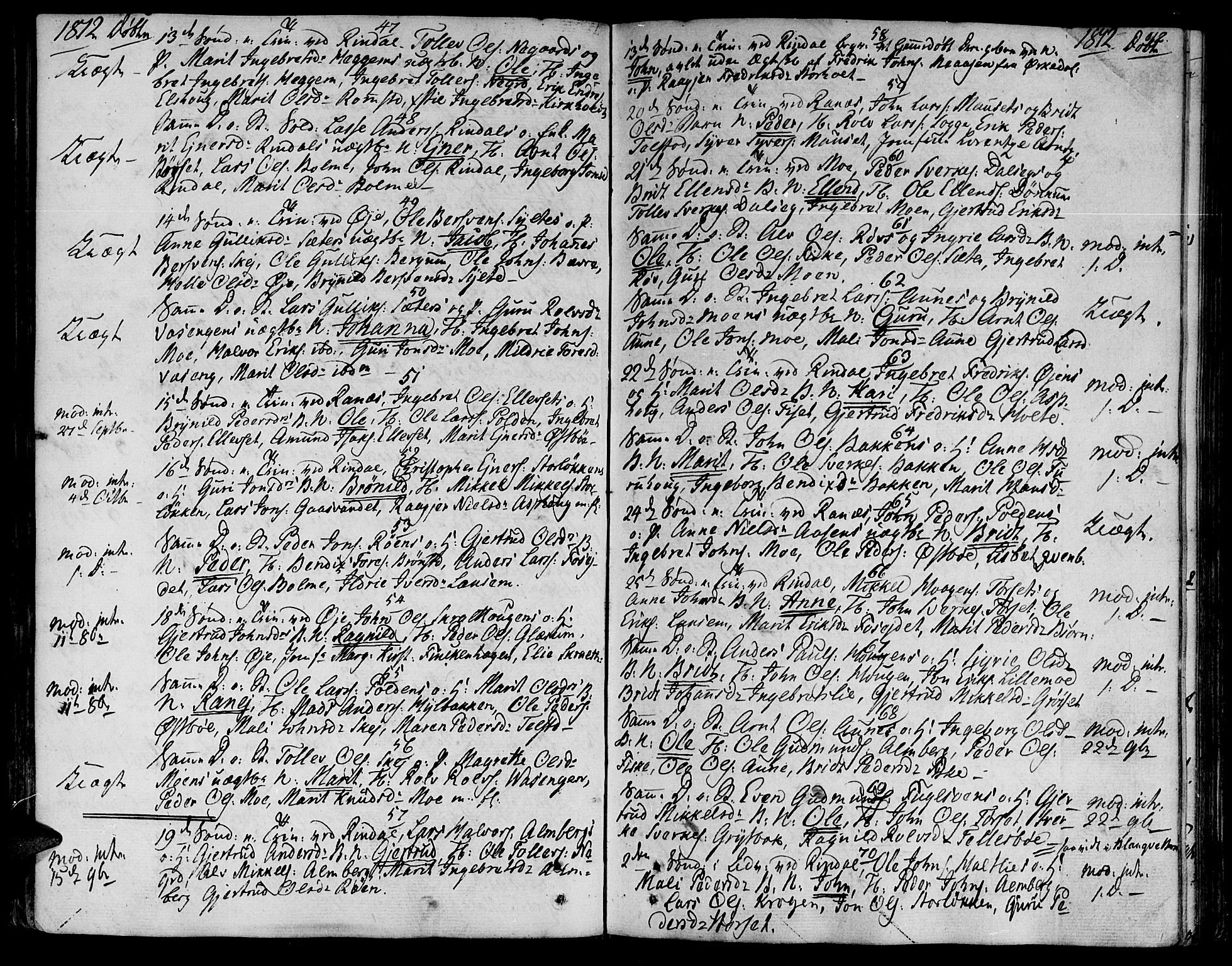 Ministerialprotokoller, klokkerbøker og fødselsregistre - Møre og Romsdal, SAT/A-1454/595/L1040: Parish register (official) no. 595A02, 1797-1819, p. 92