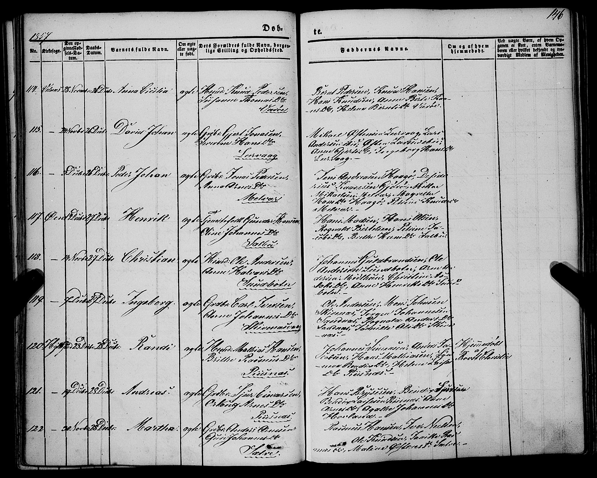 Askvoll sokneprestembete, AV/SAB-A-79501/H/Haa/Haaa/L0011/0001: Parish register (official) no. A 11 I, 1845-1864, p. 147