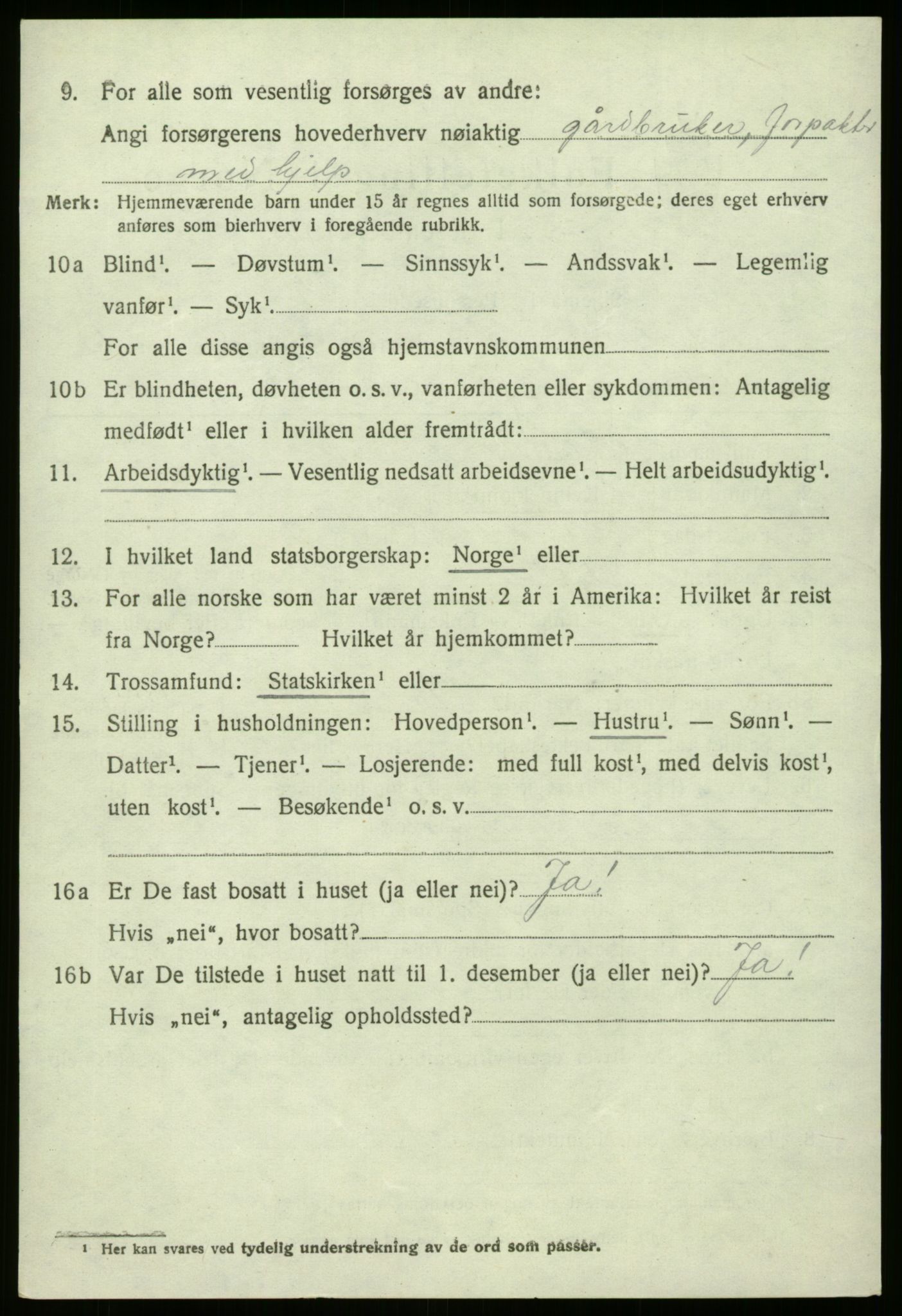 SAB, 1920 census for Fjaler, 1920, p. 3788