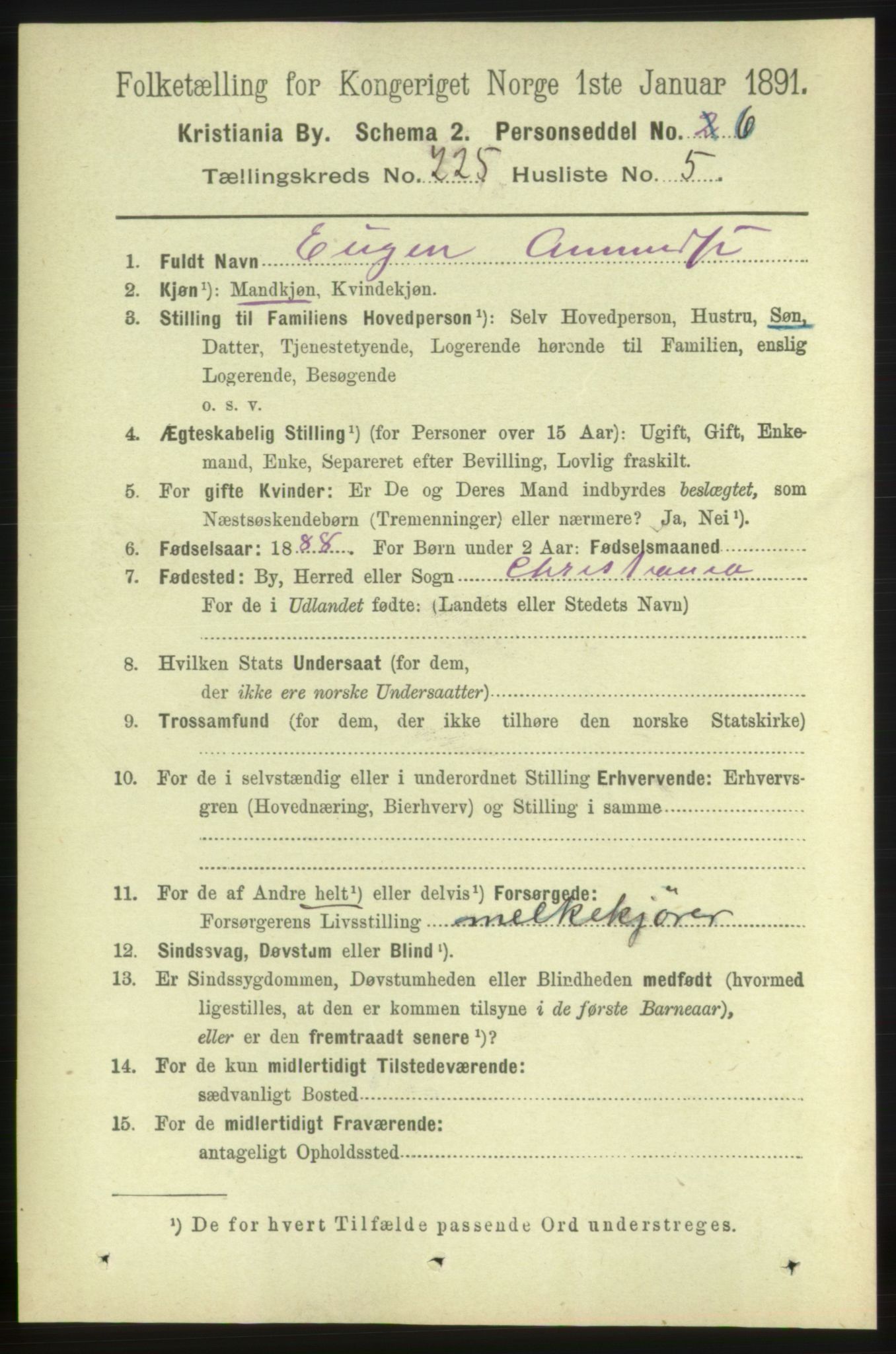 RA, 1891 census for 0301 Kristiania, 1891, p. 136477