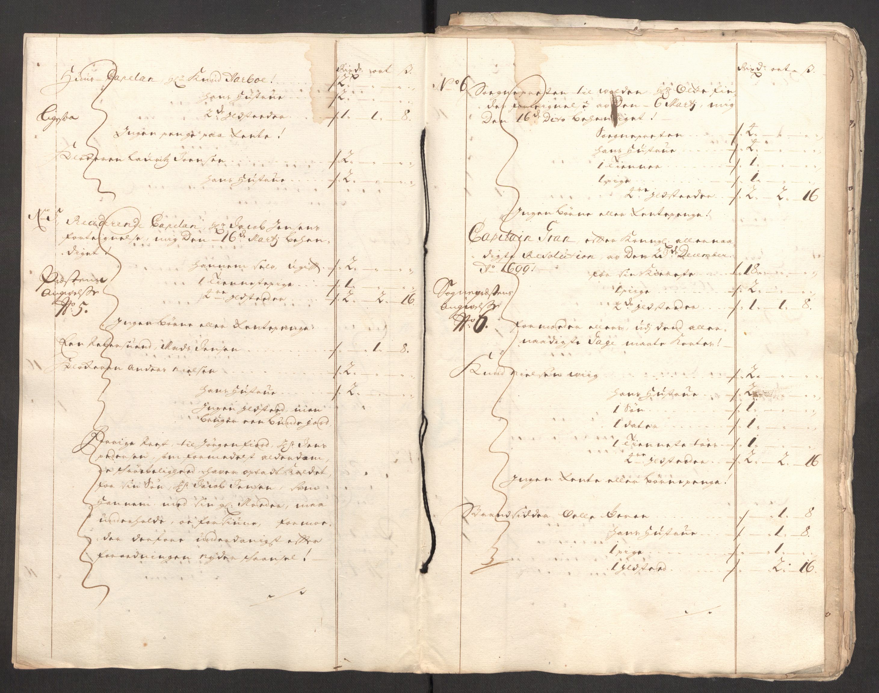 Rentekammeret inntil 1814, Reviderte regnskaper, Fogderegnskap, AV/RA-EA-4092/R54/L3557: Fogderegnskap Sunnmøre, 1699, p. 259