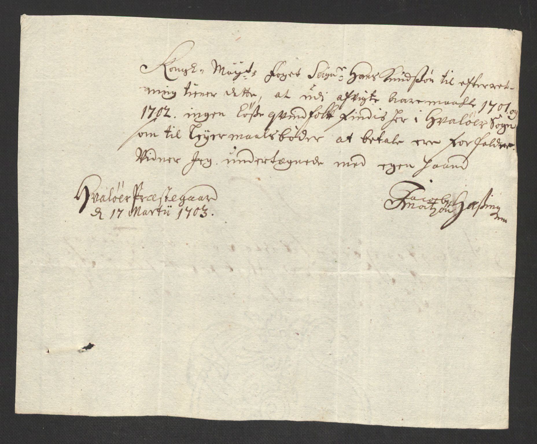 Rentekammeret inntil 1814, Reviderte regnskaper, Fogderegnskap, AV/RA-EA-4092/R04/L0130: Fogderegnskap Moss, Onsøy, Tune, Veme og Åbygge, 1701, p. 70