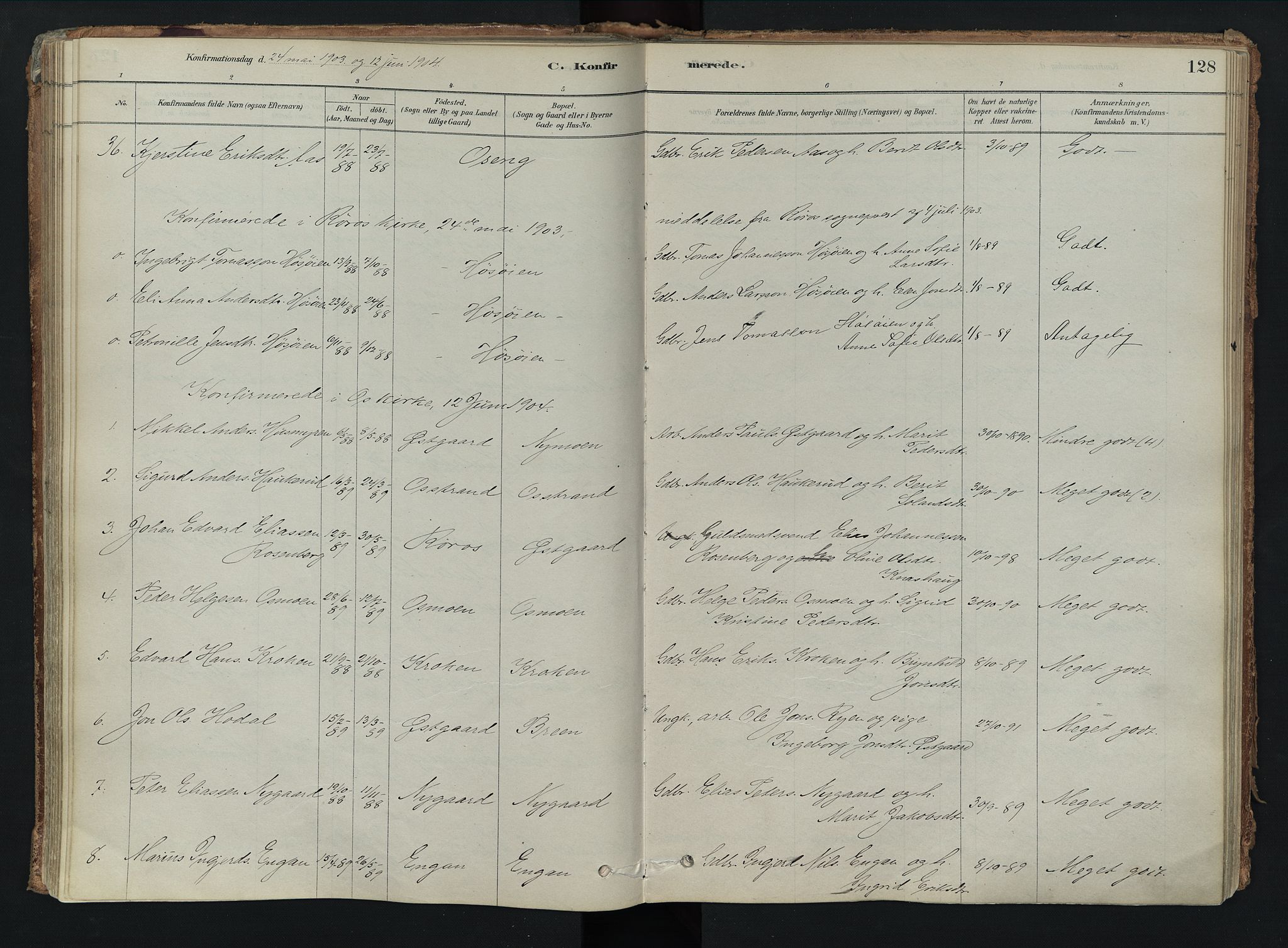 Tolga prestekontor, AV/SAH-PREST-062/K/L0008: Parish register (official) no. 8, 1877-1910, p. 128