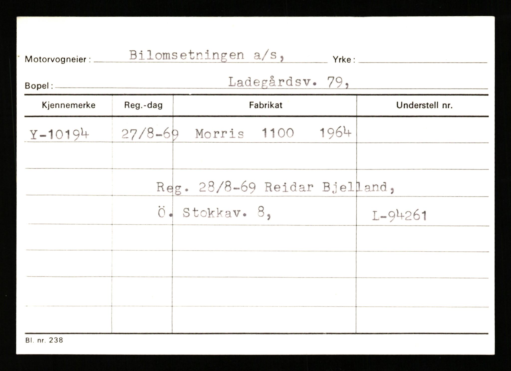 Stavanger trafikkstasjon, SAST/A-101942/0/G/L0002: Registreringsnummer: 5791 - 10405, 1930-1971, p. 2994