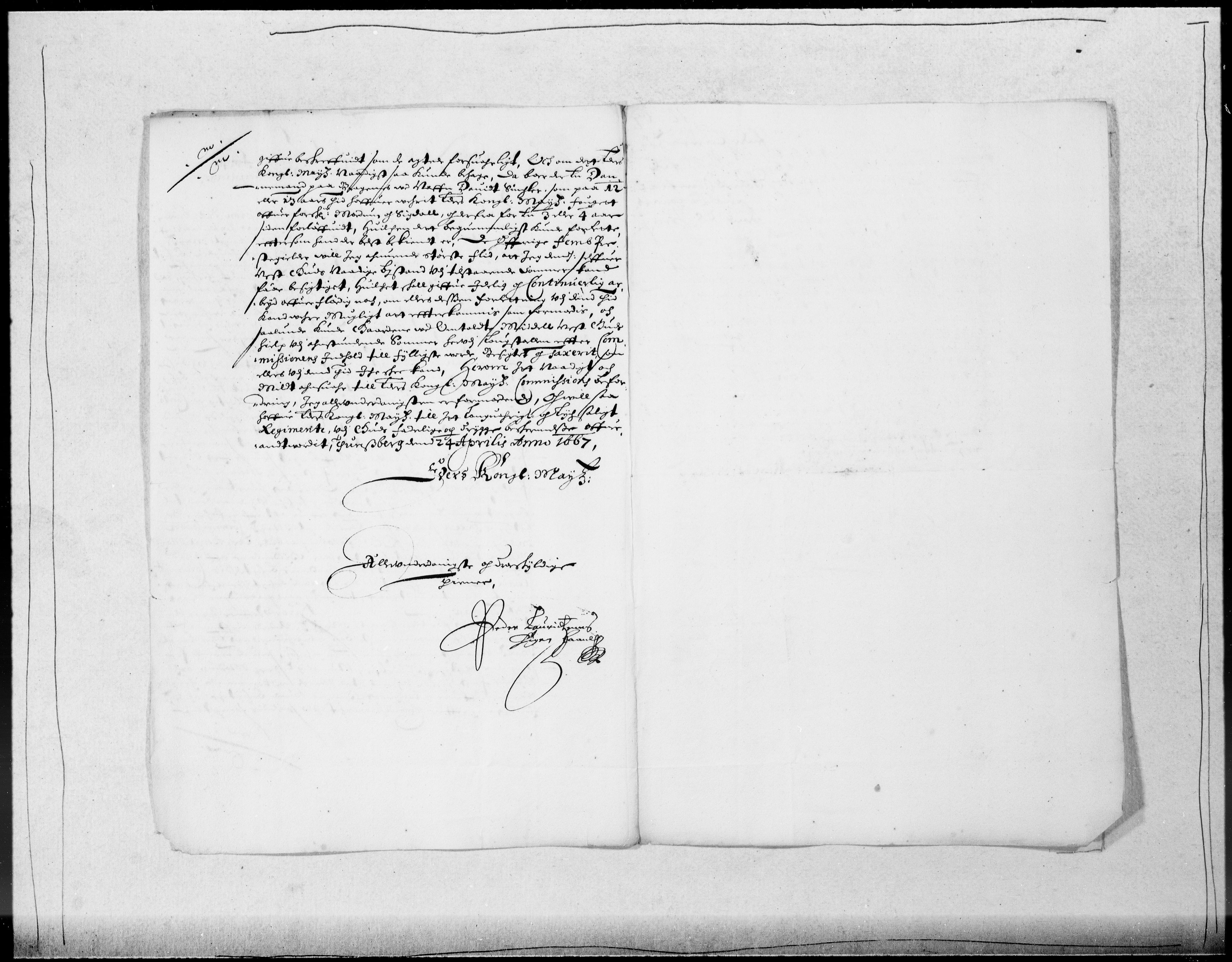 Danske Kanselli 1572-1799, RA/EA-3023/F/Fc/Fcc/Fcca/L0026: Norske innlegg 1572-1799, 1666-1667, p. 251