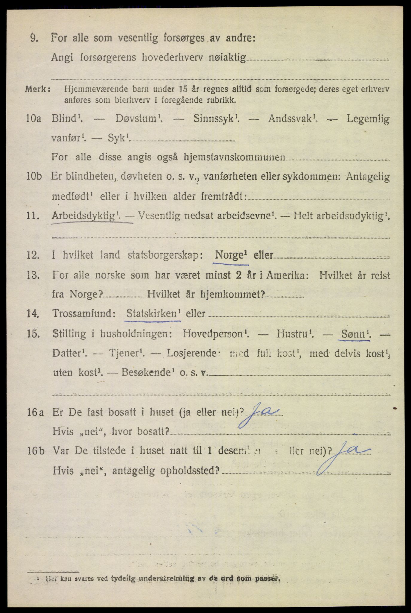 SAH, 1920 census for Sør-Odal, 1920, p. 3010