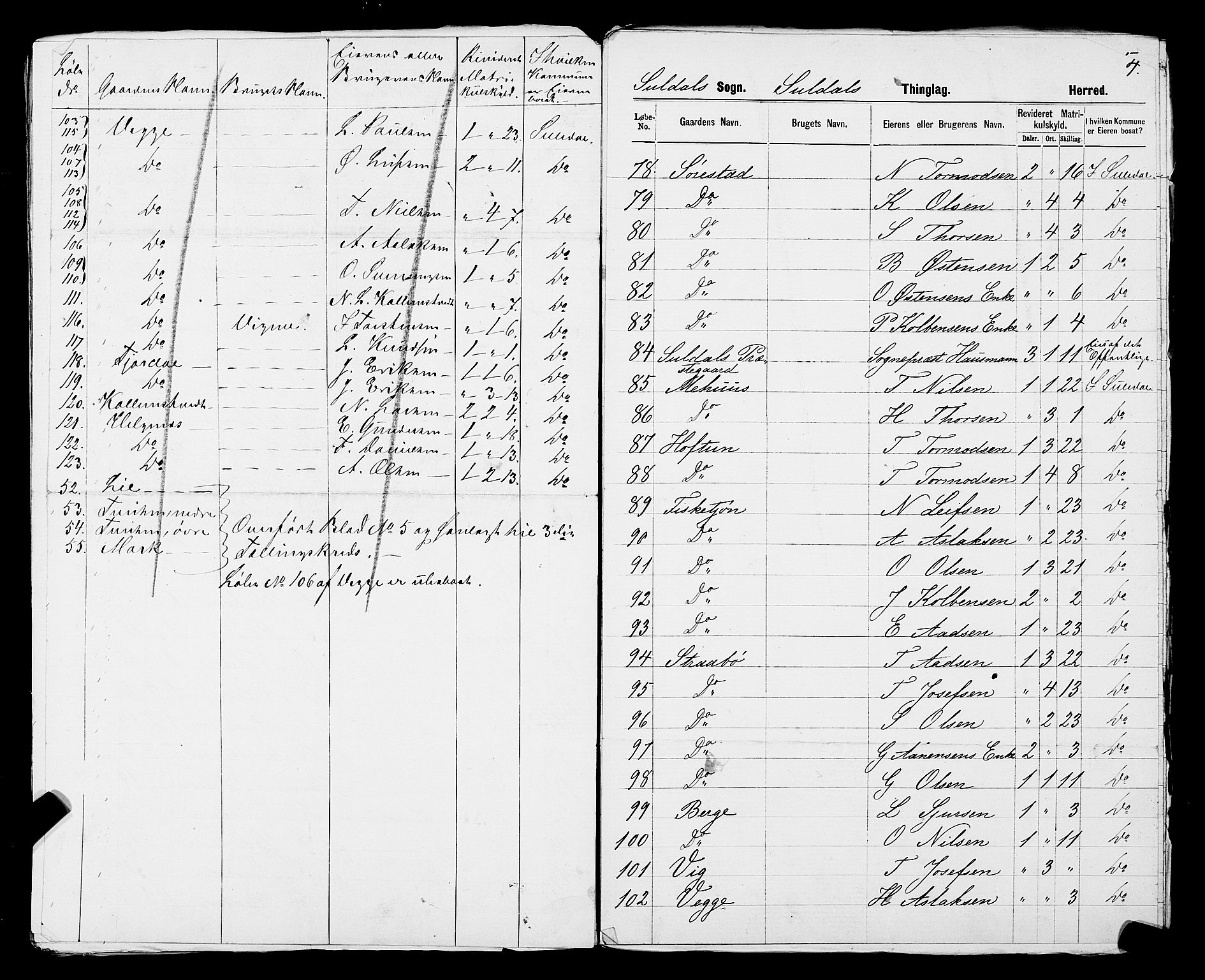 SAST, 1875 census for 1134P Suldal, 1875, p. 25