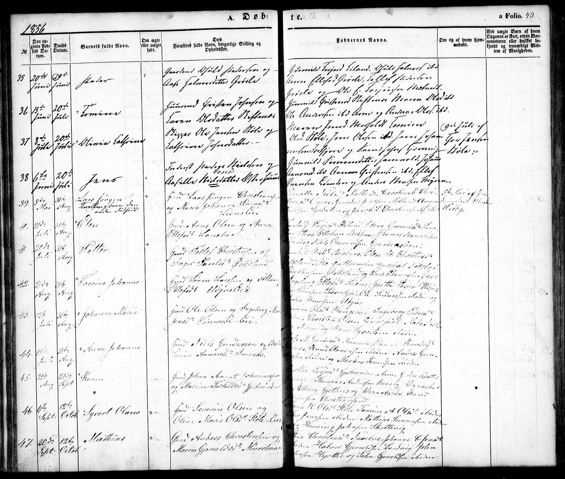 Hommedal sokneprestkontor, AV/SAK-1111-0023/F/Fa/Fab/L0004: Parish register (official) no. A 4, 1848-1860, p. 40