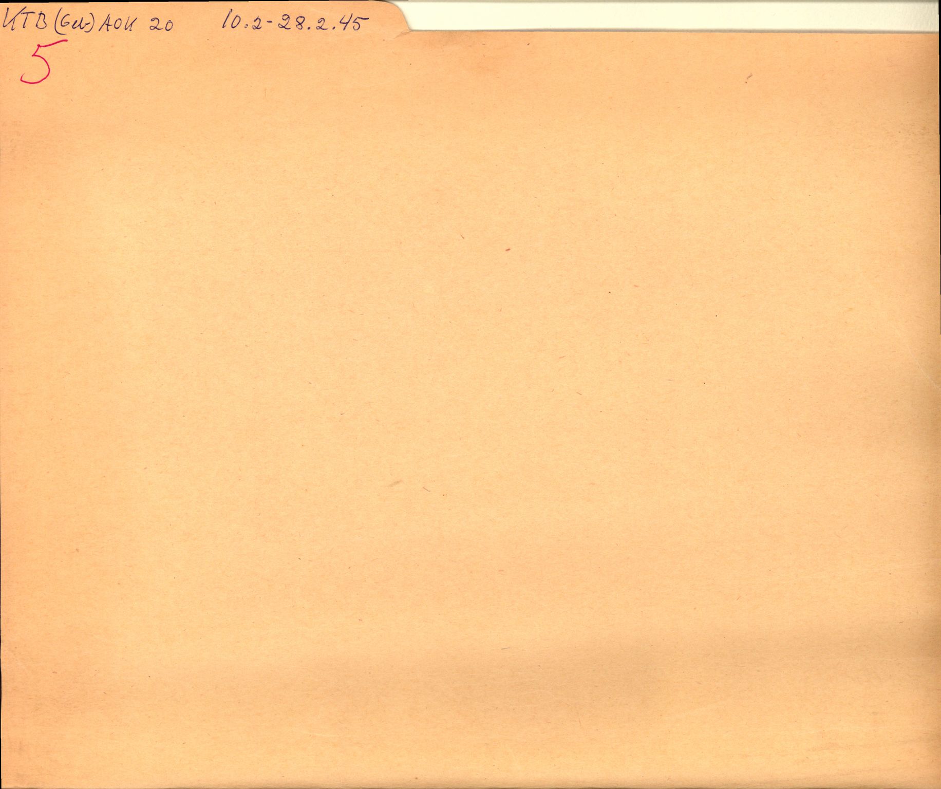Forsvarets Overkommando. 2 kontor. Arkiv 11.4. Spredte tyske arkivsaker, AV/RA-RAFA-7031/D/Dar/Dara/L0003: Krigsdagbøker for 20. Gebirgs-Armee-Oberkommando (AOK 20), 1945, p. 1