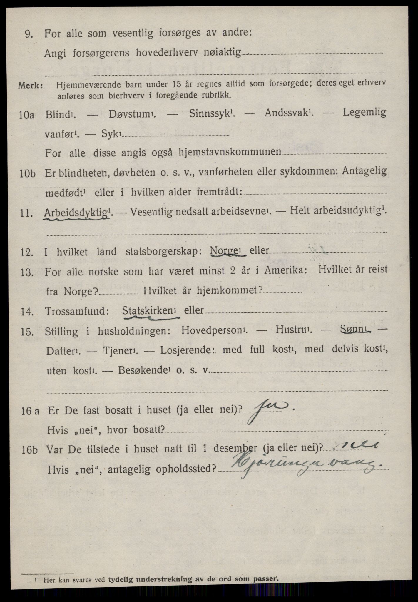 SAT, 1920 census for Ørsta, 1920, p. 4253