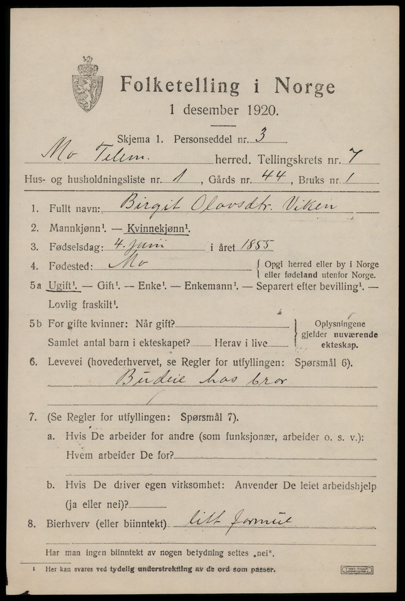 SAKO, 1920 census for Mo, 1920, p. 2596