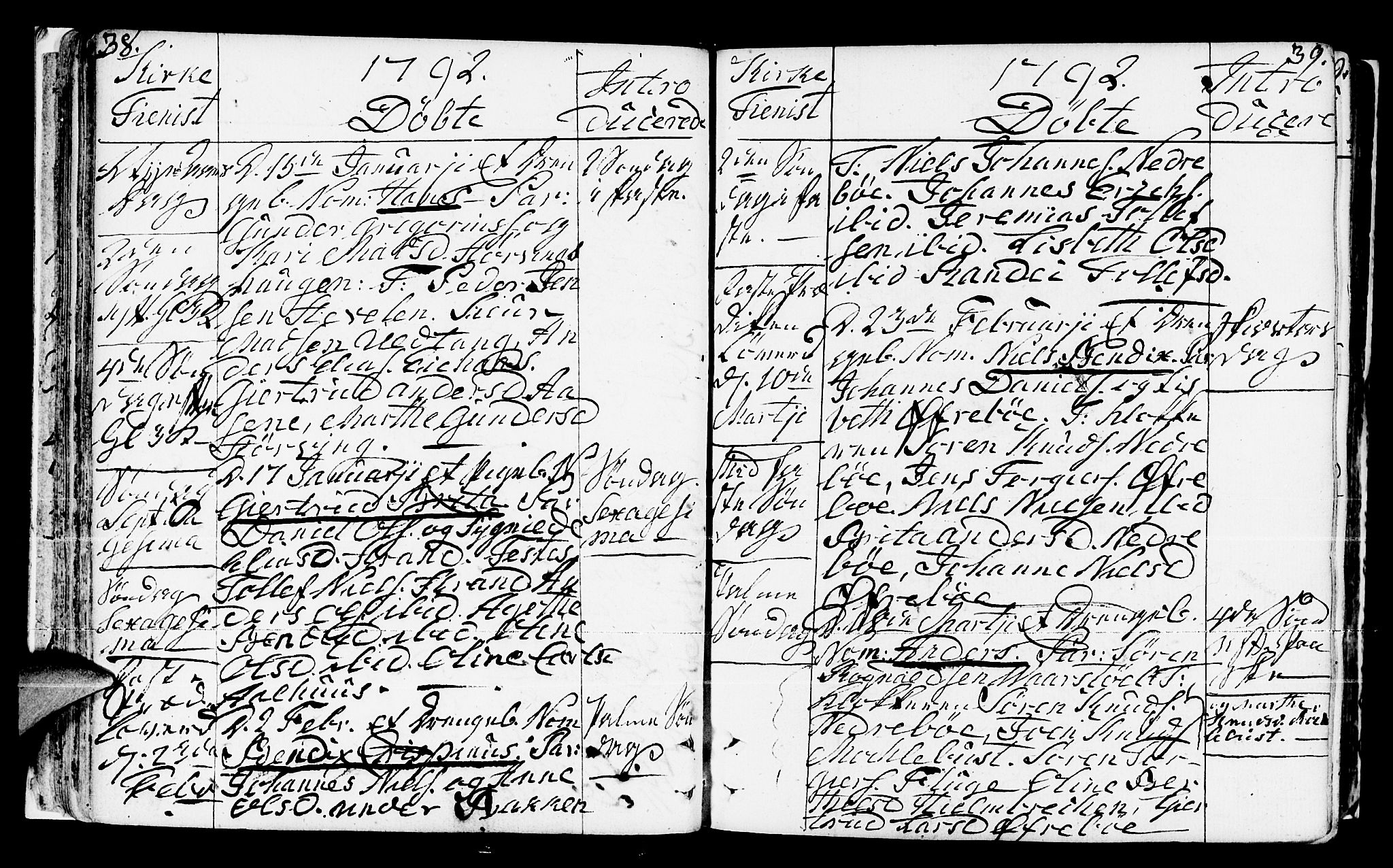 Jølster sokneprestembete, SAB/A-80701/H/Haa/Haaa/L0005: Parish register (official) no. A 5, 1790-1821, p. 38-39