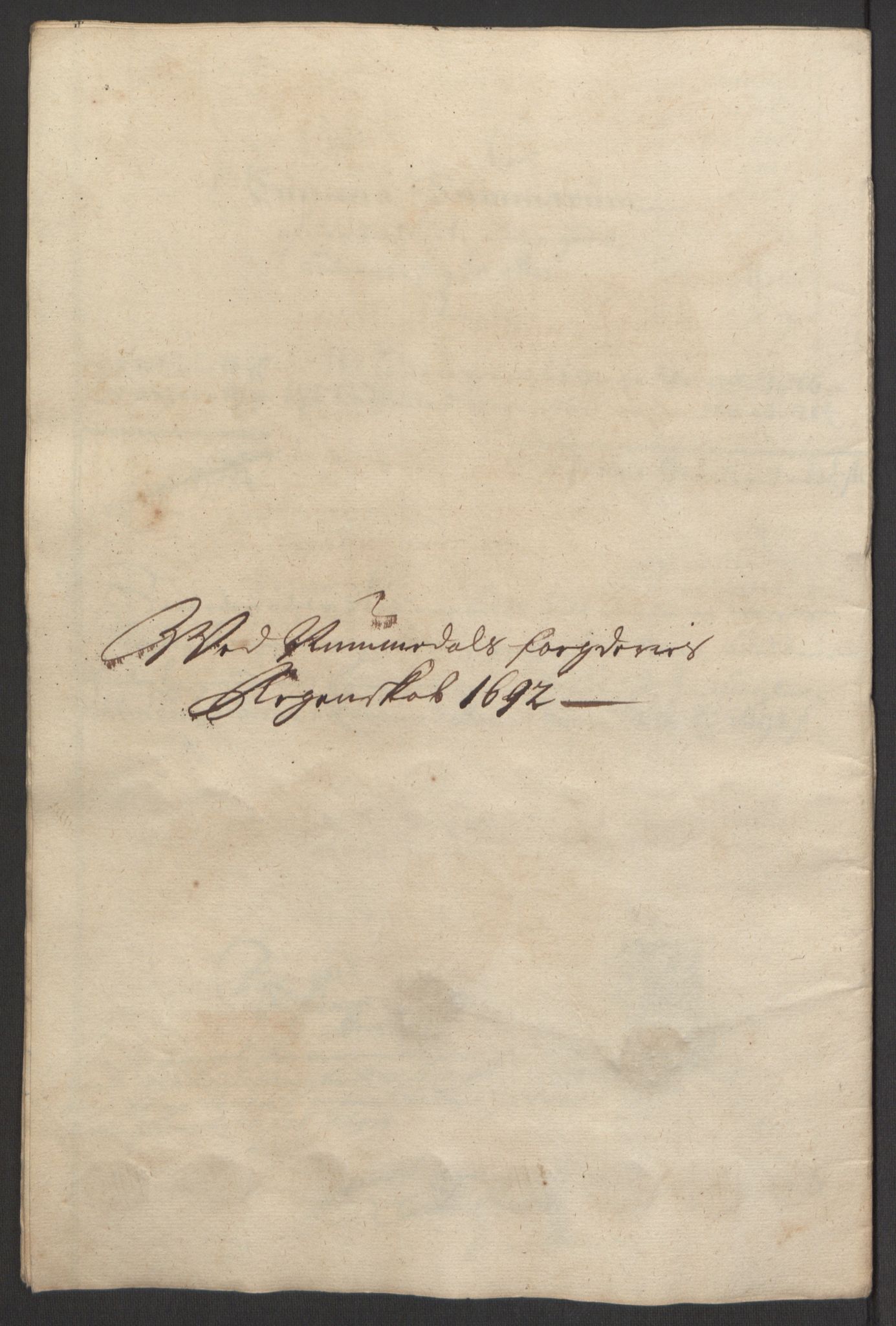 Rentekammeret inntil 1814, Reviderte regnskaper, Fogderegnskap, AV/RA-EA-4092/R64/L4424: Fogderegnskap Namdal, 1692-1695, p. 39