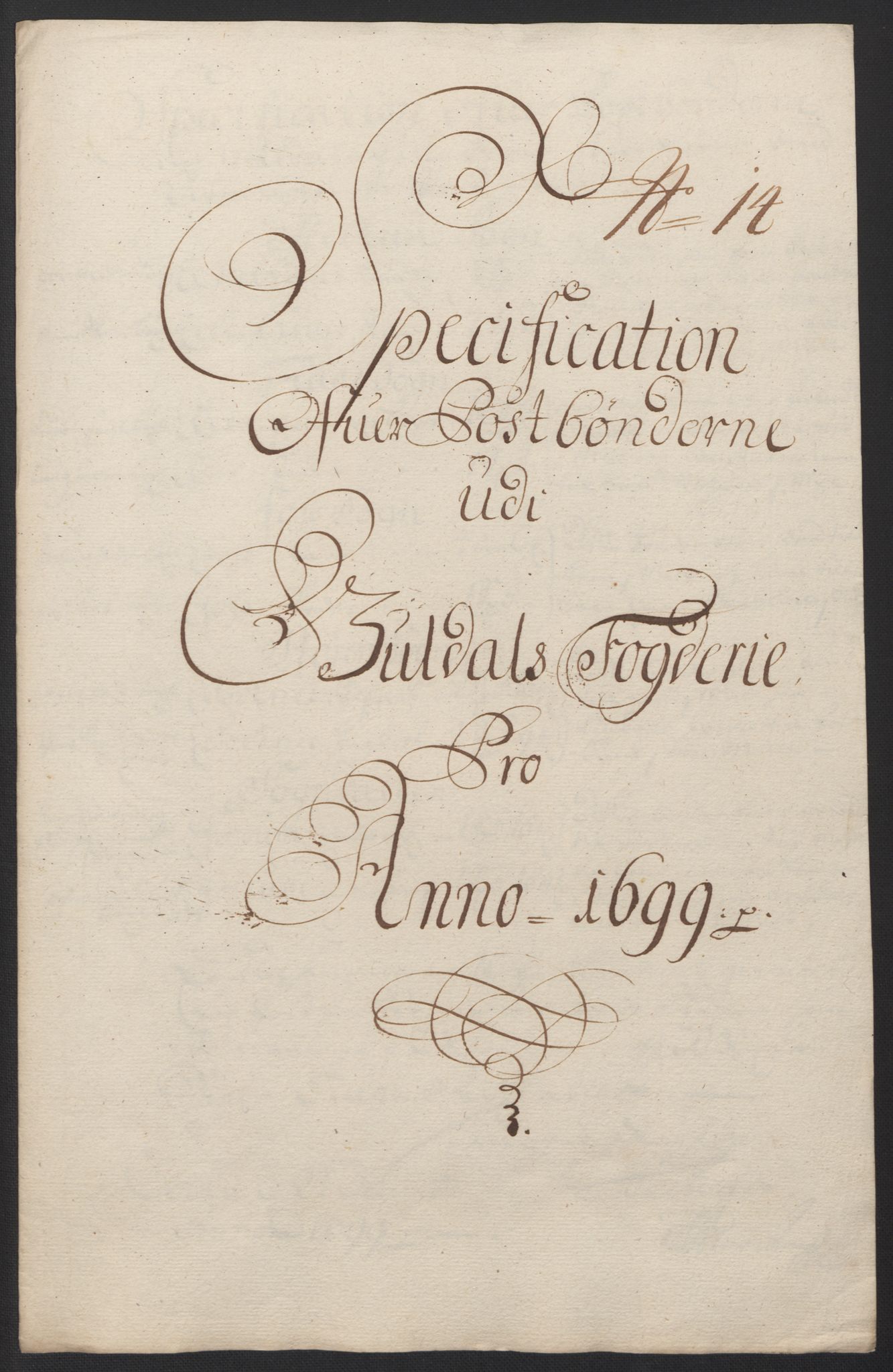 Rentekammeret inntil 1814, Reviderte regnskaper, Fogderegnskap, RA/EA-4092/R60/L3949: Fogderegnskap Orkdal og Gauldal, 1699, p. 356