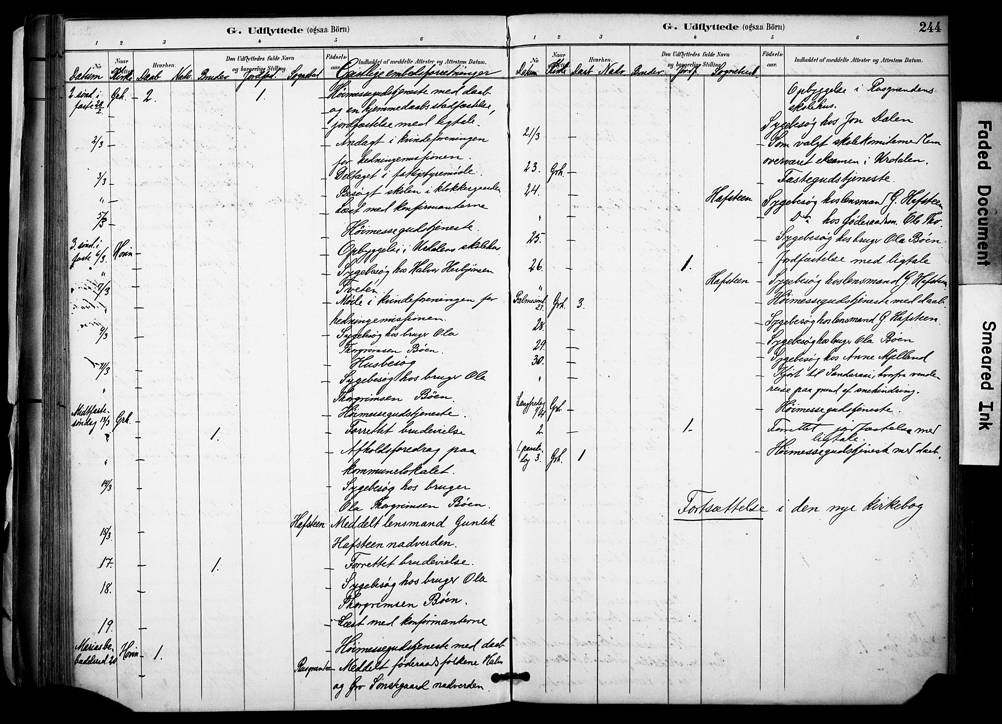 Gransherad kirkebøker, AV/SAKO-A-267/F/Fa/L0005: Parish register (official) no. I 5, 1887-1916, p. 244