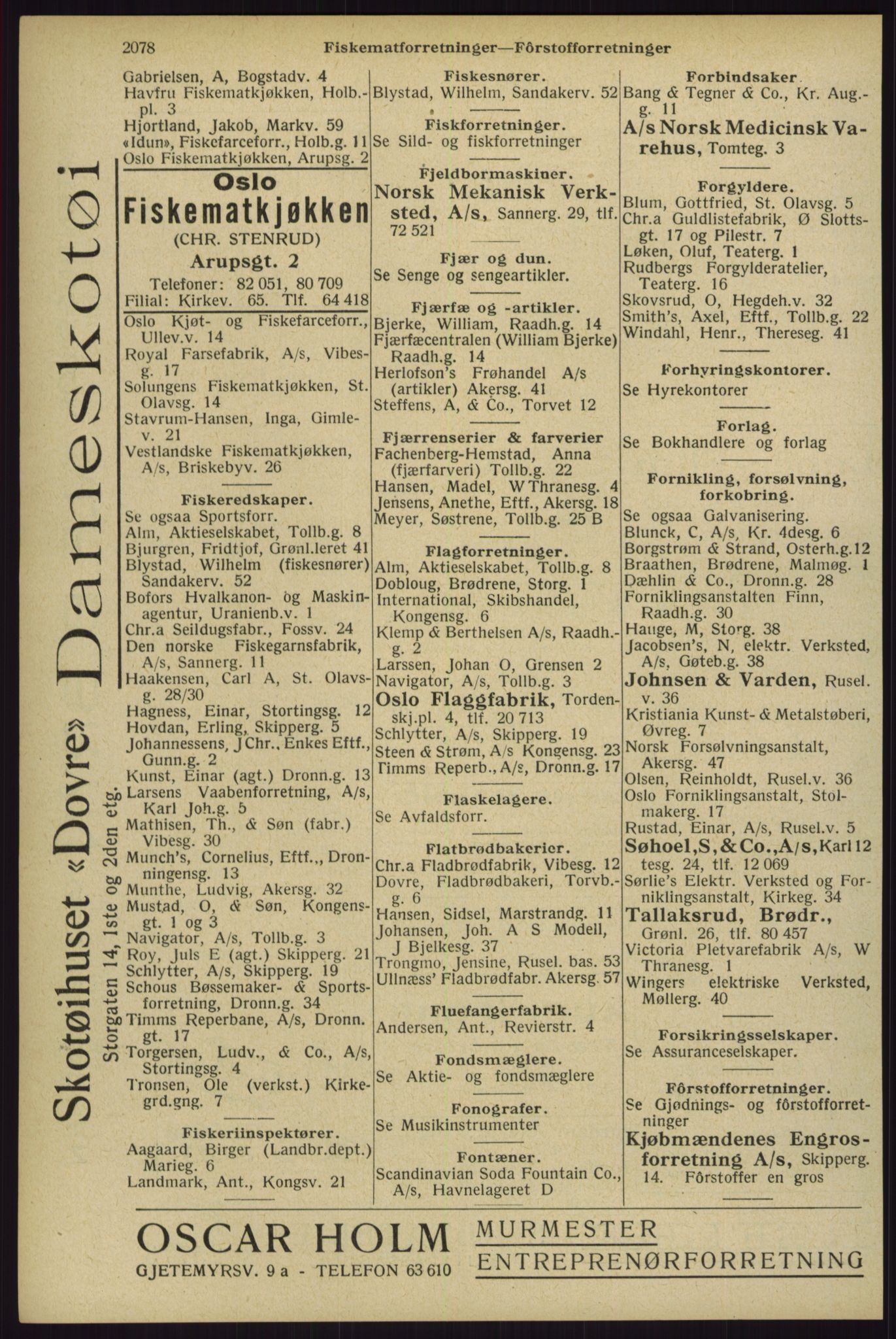 Kristiania/Oslo adressebok, PUBL/-, 1929, p. 2078