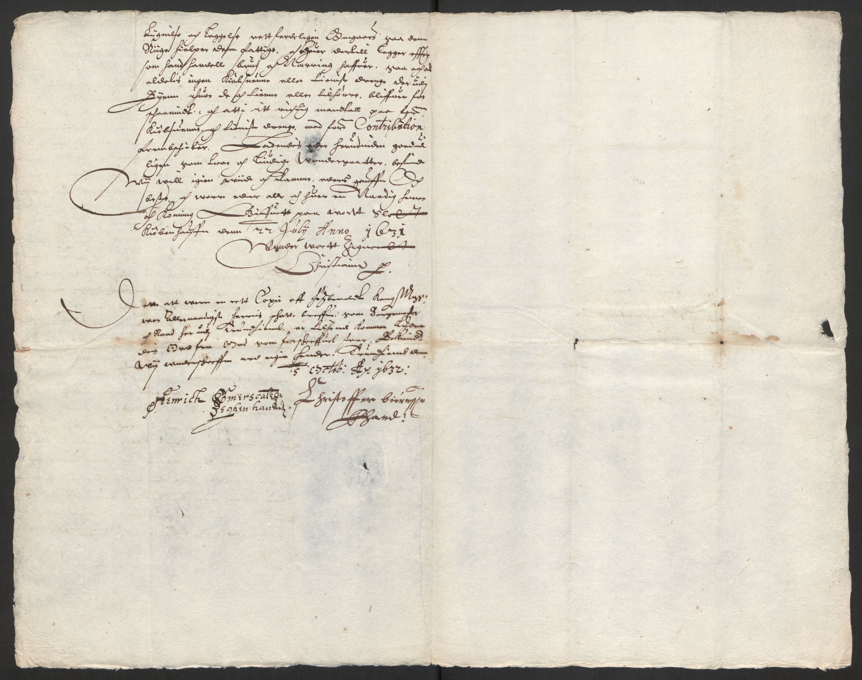 Rentekammeret inntil 1814, Reviderte regnskaper, Byregnskaper, AV/RA-EA-4066/R/Rs/L0504: [S1] Kontribusjonsregnskap, 1631-1684, p. 4