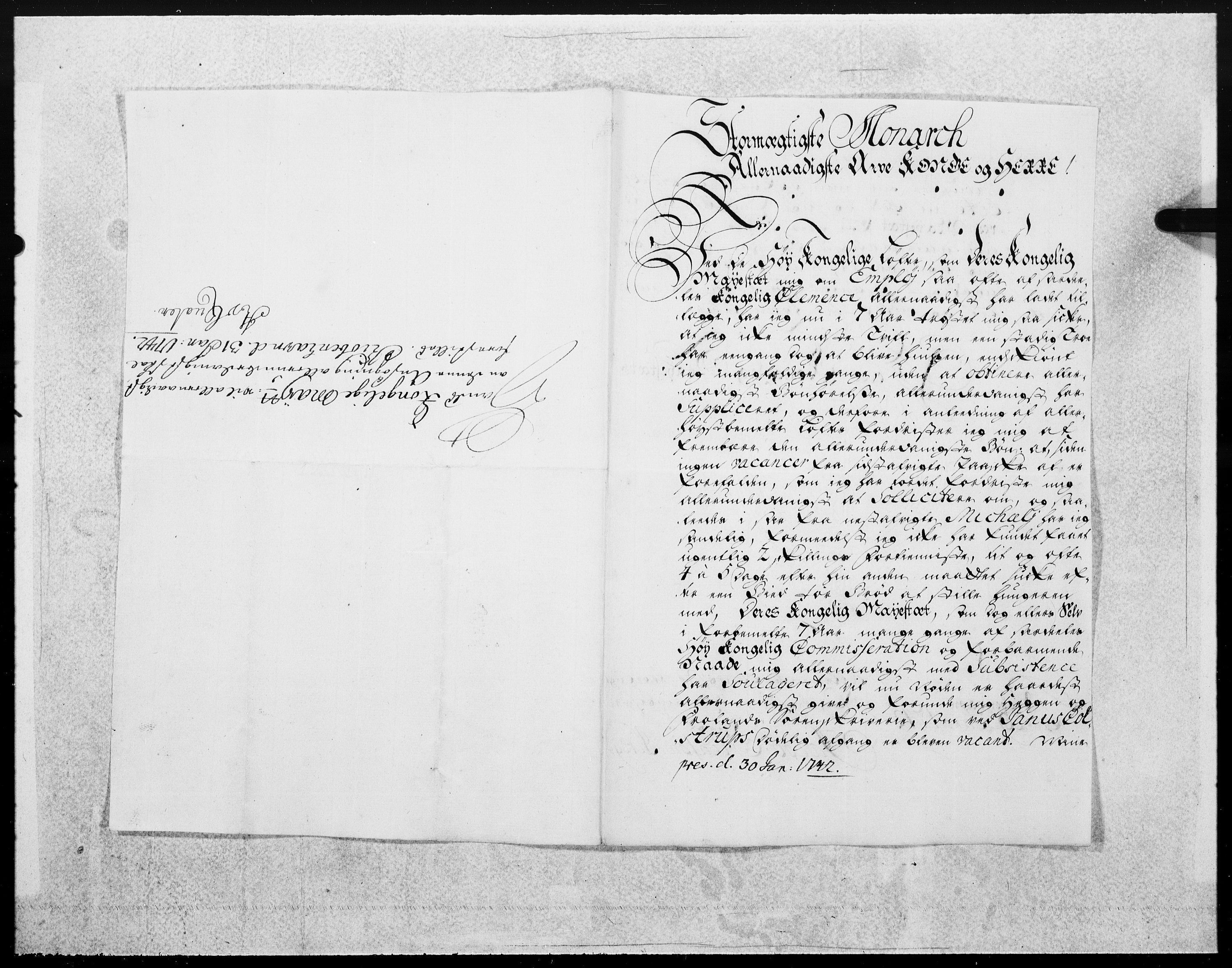 Danske Kanselli 1572-1799, AV/RA-EA-3023/F/Fc/Fcc/Fcca/L0135: Norske innlegg 1572-1799, 1742, p. 50