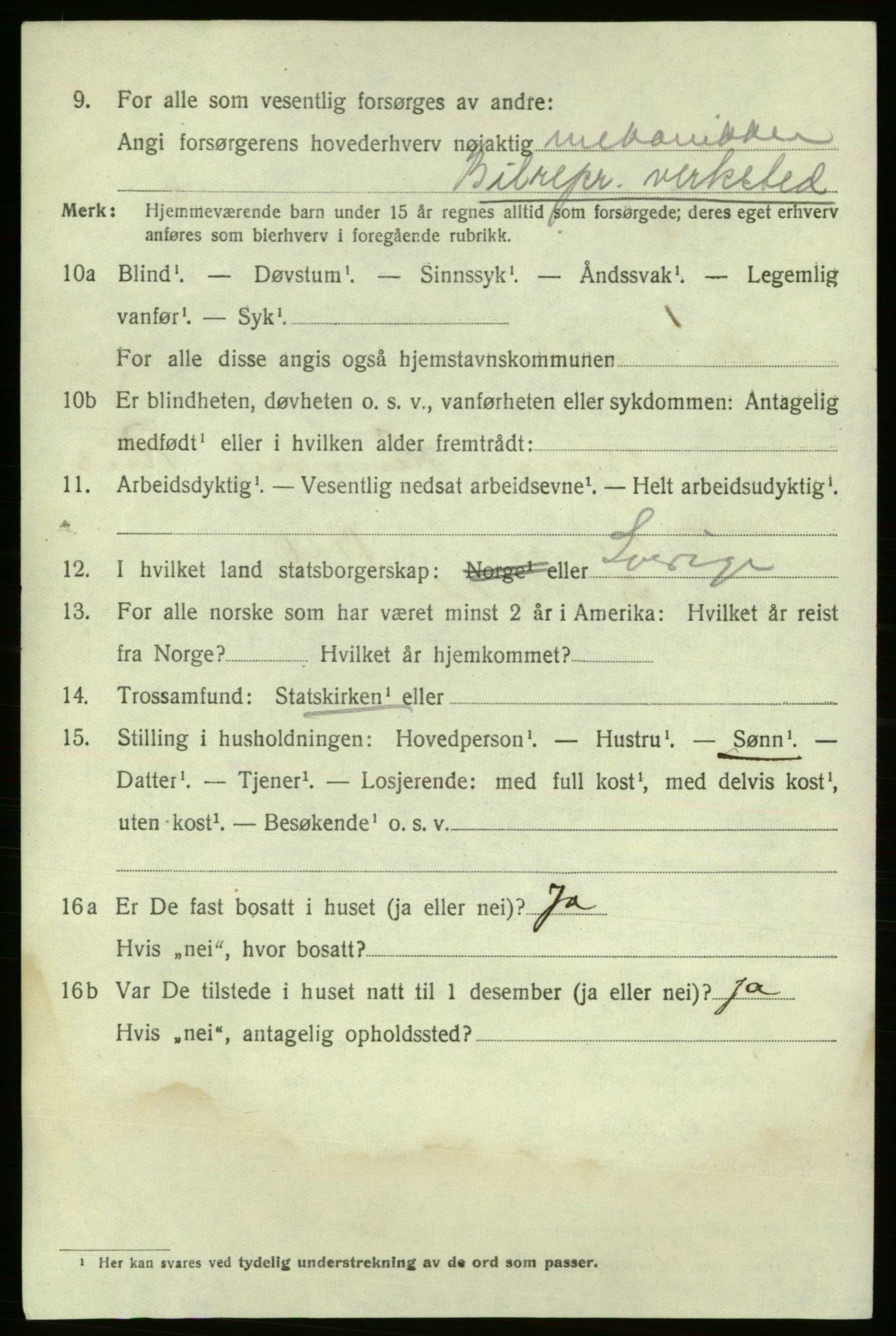 SAO, 1920 census for Fredrikshald, 1920, p. 20028