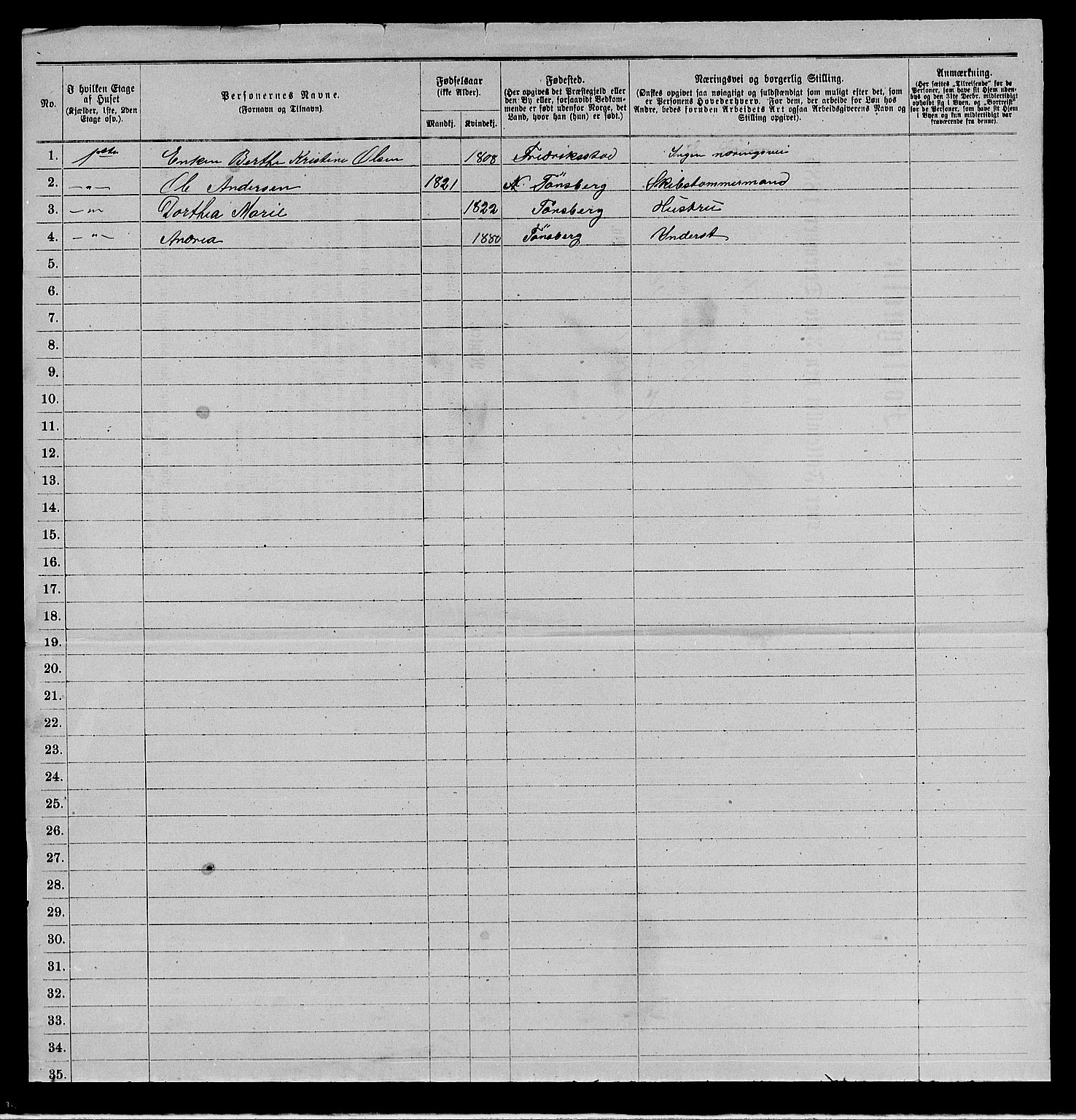 RA, 1885 census for 0103 Fredrikstad, 1885, p. 226