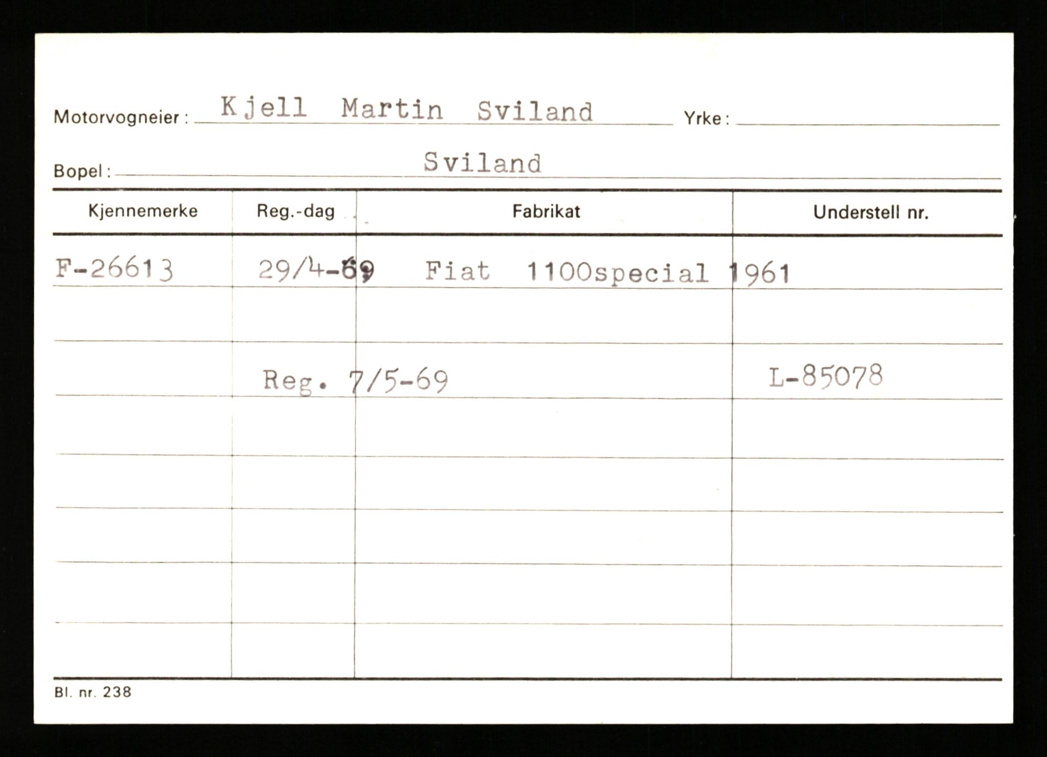 Stavanger trafikkstasjon, AV/SAST-A-101942/0/G/L0005: Registreringsnummer: 23000 - 34245, 1930-1971, p. 1229