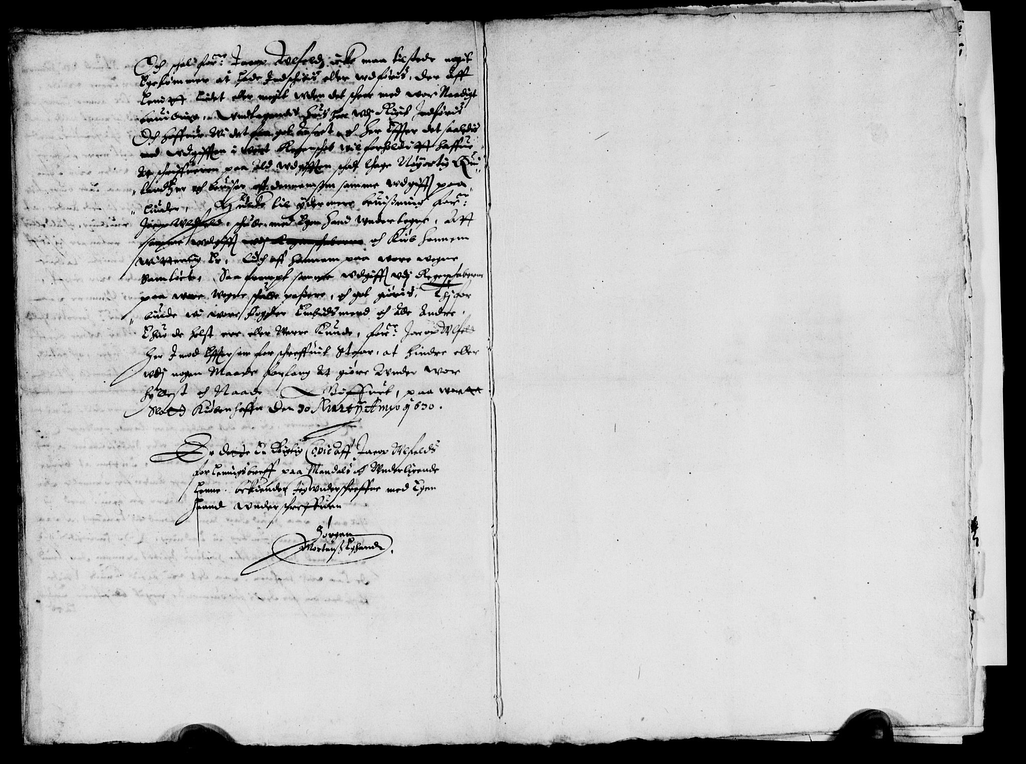 Rentekammeret inntil 1814, Reviderte regnskaper, Lensregnskaper, AV/RA-EA-5023/R/Rb/Rbq/L0020: Nedenes len. Mandals len. Råbyggelag., 1630-1631