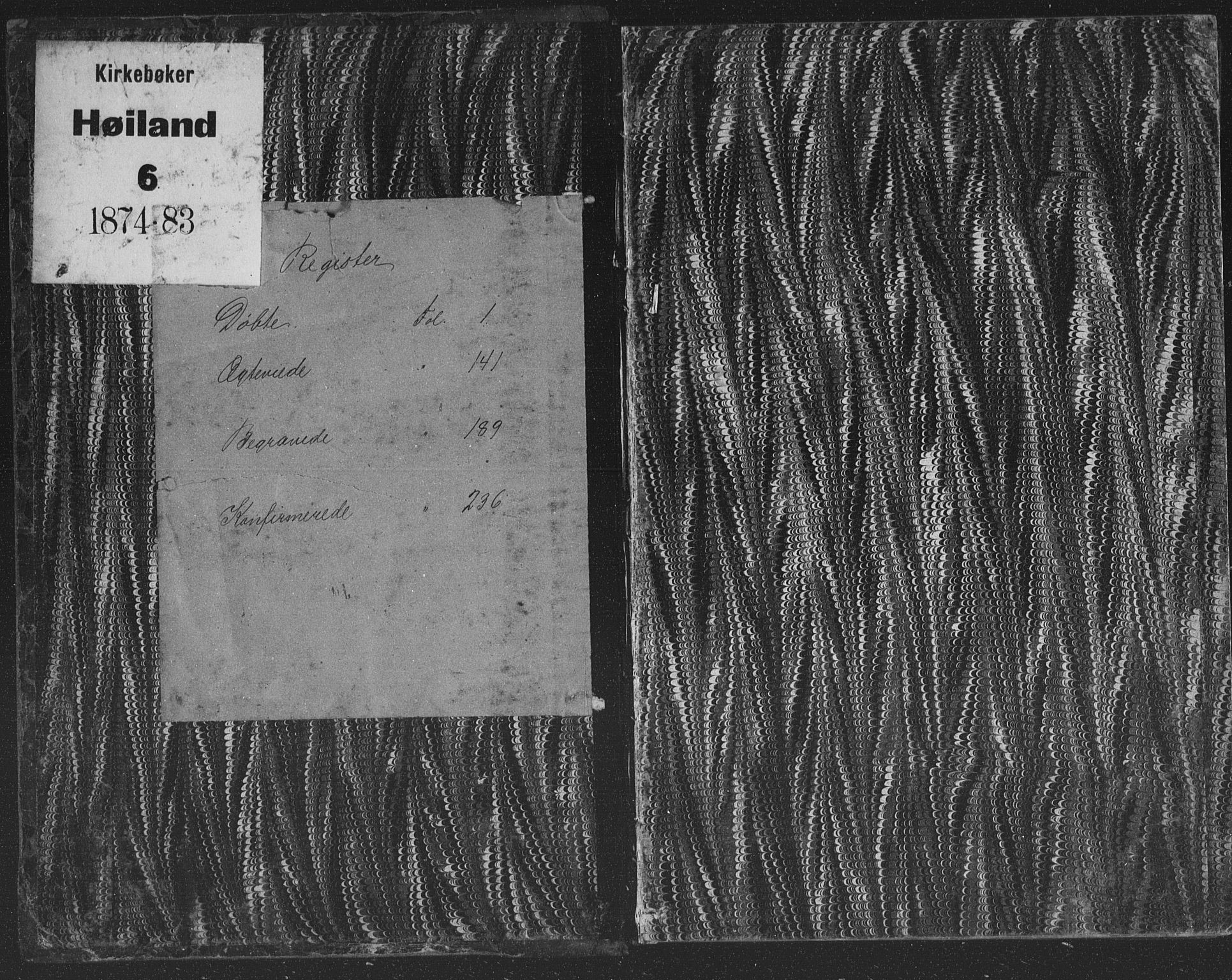 Høyland sokneprestkontor, SAST/A-101799/001/30BB/L0002: Parish register (copy) no. B 2, 1874-1886