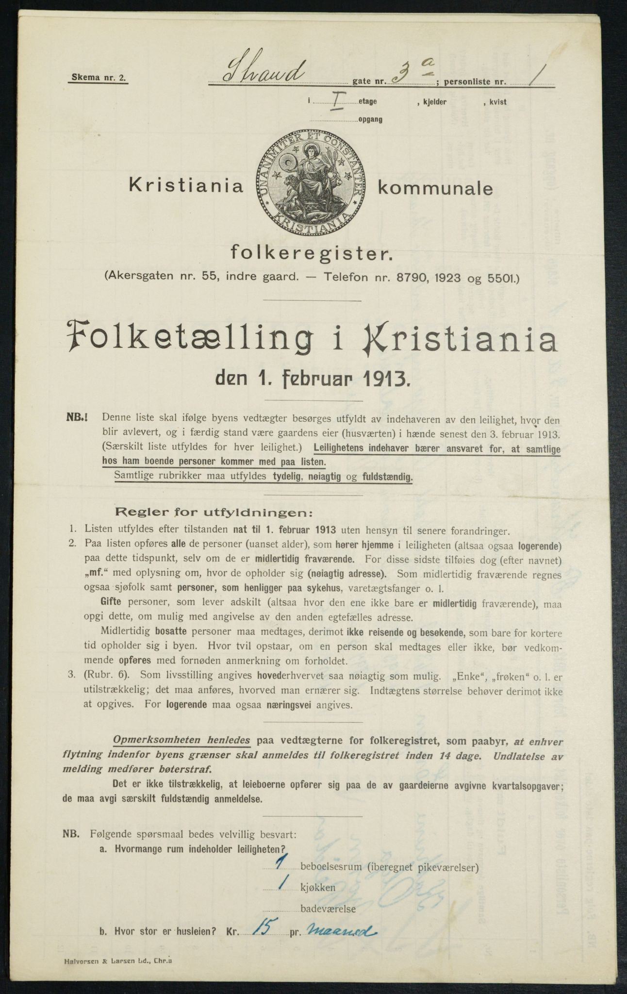 OBA, Municipal Census 1913 for Kristiania, 1913, p. 103783