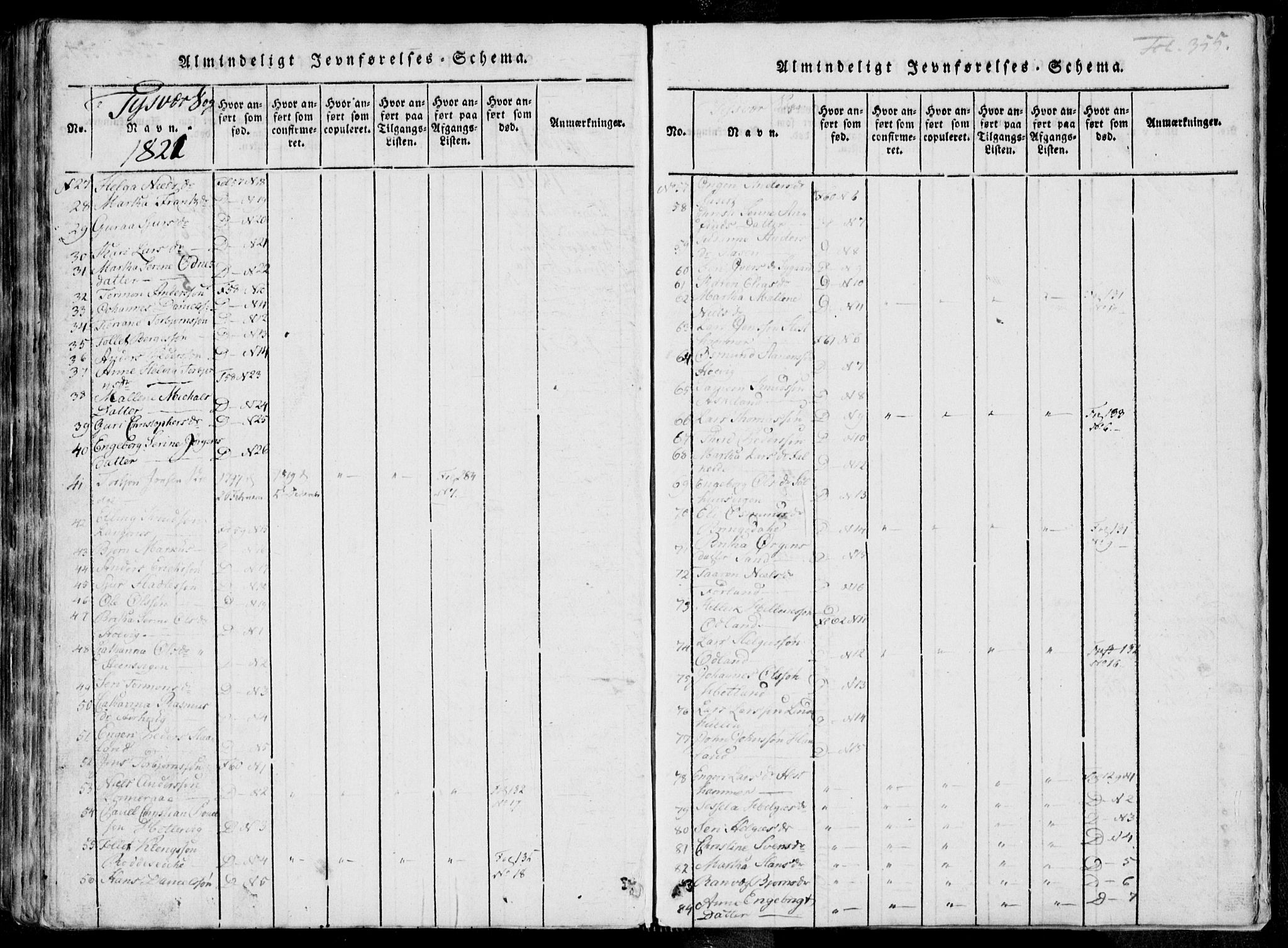 Skjold sokneprestkontor, AV/SAST-A-101847/H/Ha/Haa/L0004: Parish register (official) no. A 4 /1, 1815-1830, p. 355