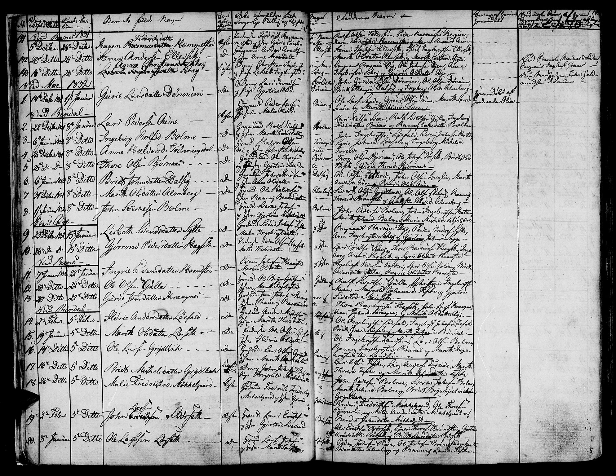 Ministerialprotokoller, klokkerbøker og fødselsregistre - Møre og Romsdal, AV/SAT-A-1454/595/L1042: Parish register (official) no. 595A04, 1829-1843, p. 16