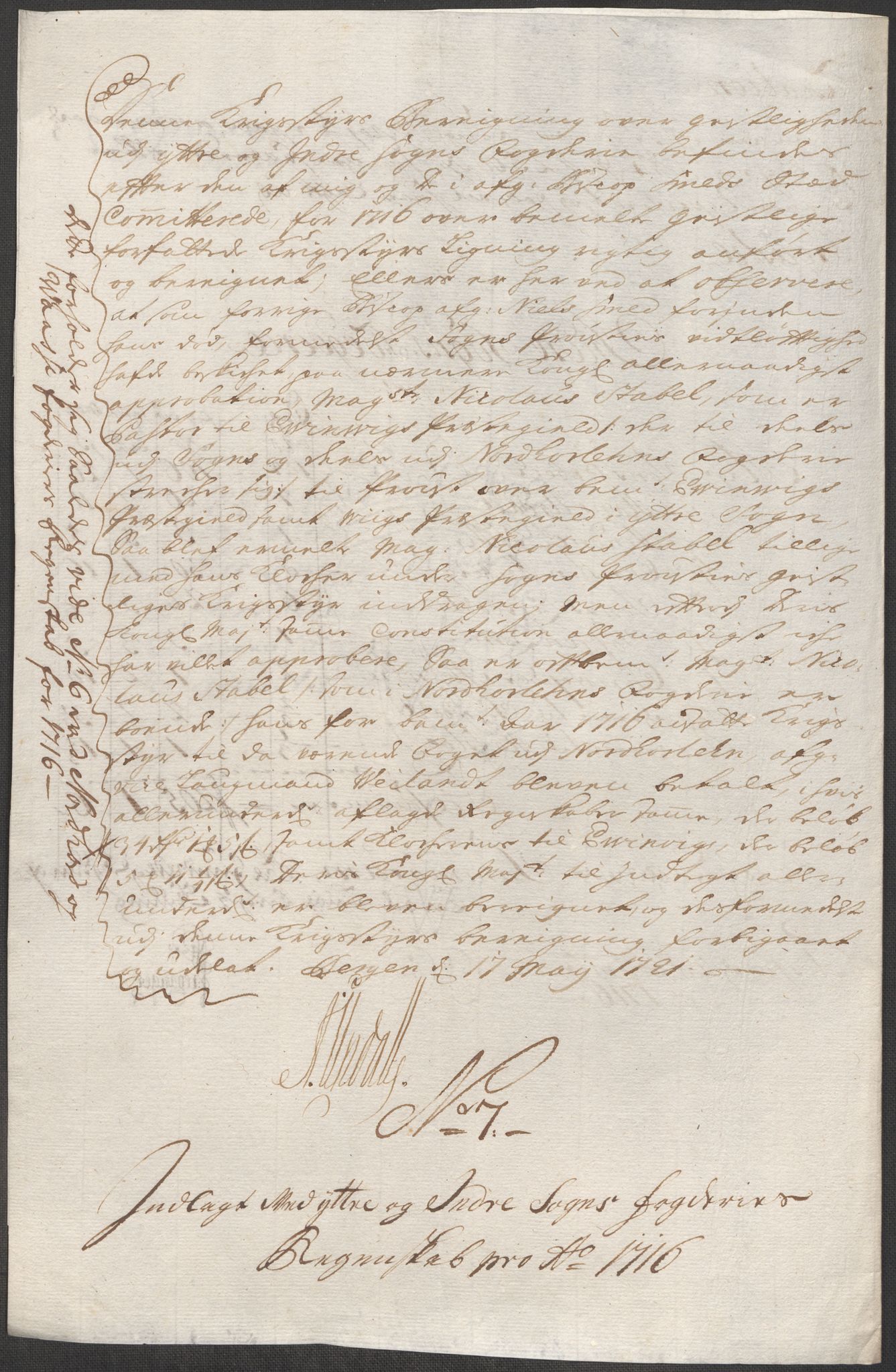 Rentekammeret inntil 1814, Reviderte regnskaper, Fogderegnskap, AV/RA-EA-4092/R52/L3320: Fogderegnskap Sogn, 1715-1716, p. 413