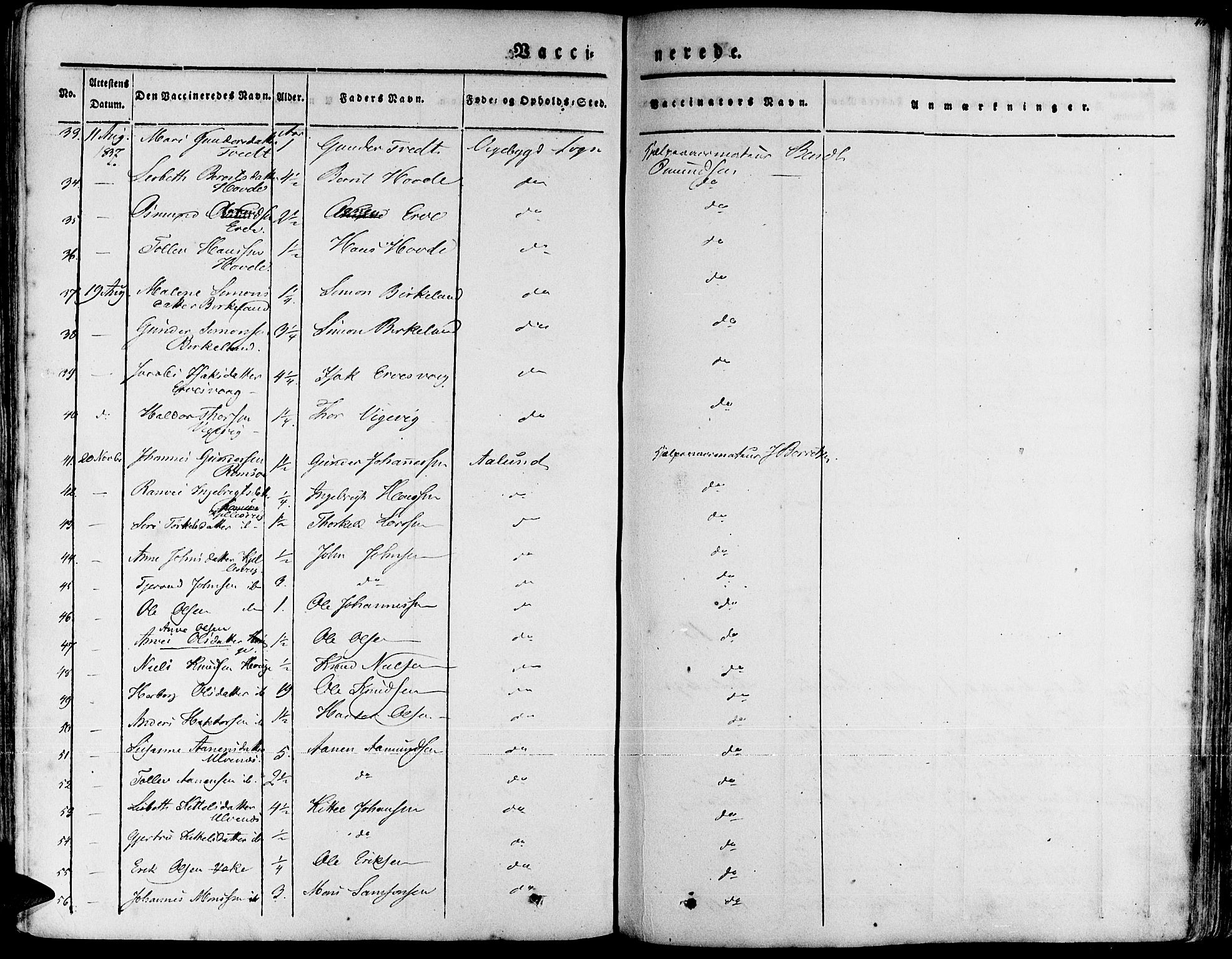 Fjelberg sokneprestembete, AV/SAB-A-75201/H/Haa: Parish register (official) no. A 6, 1835-1851, p. 415