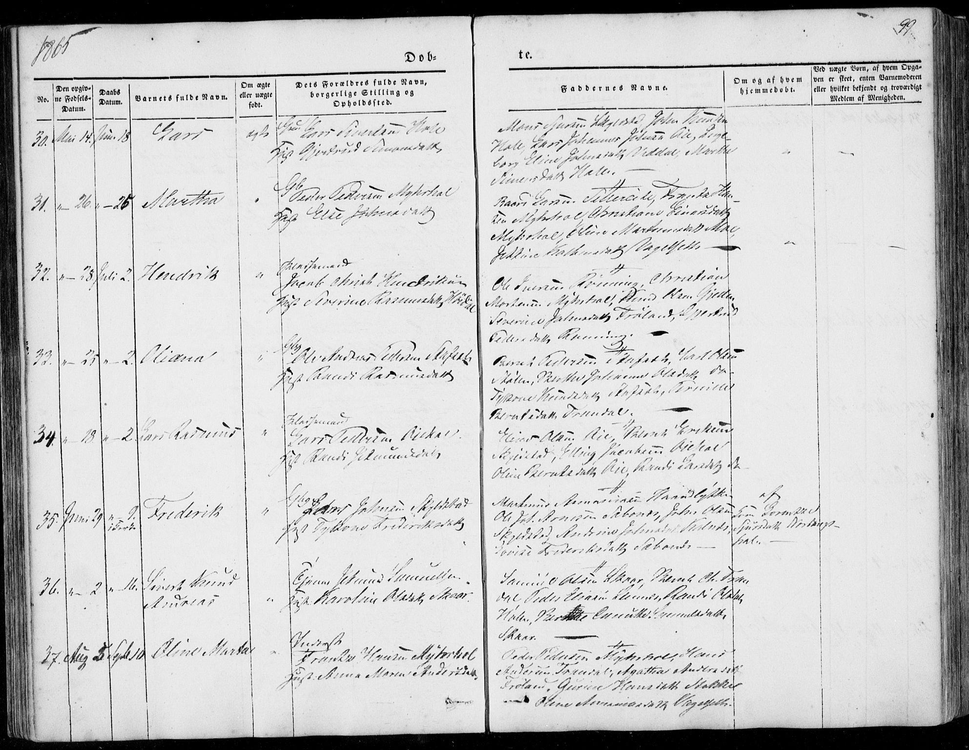 Ministerialprotokoller, klokkerbøker og fødselsregistre - Møre og Romsdal, AV/SAT-A-1454/515/L0209: Parish register (official) no. 515A05, 1847-1868, p. 99