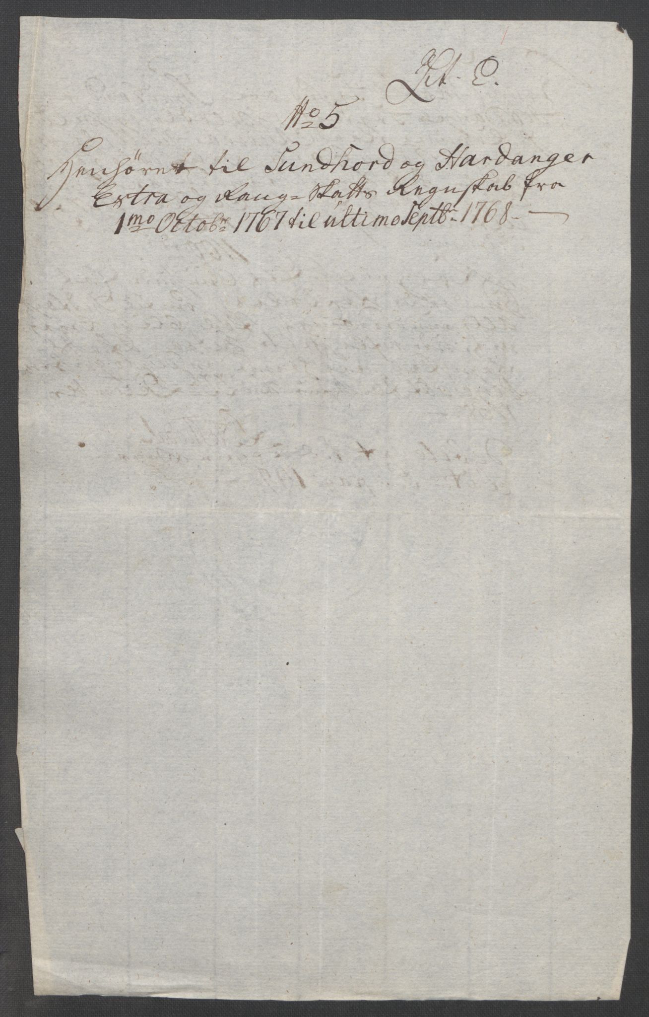 Rentekammeret inntil 1814, Reviderte regnskaper, Fogderegnskap, AV/RA-EA-4092/R48/L3136: Ekstraskatten Sunnhordland og Hardanger, 1762-1772, p. 171