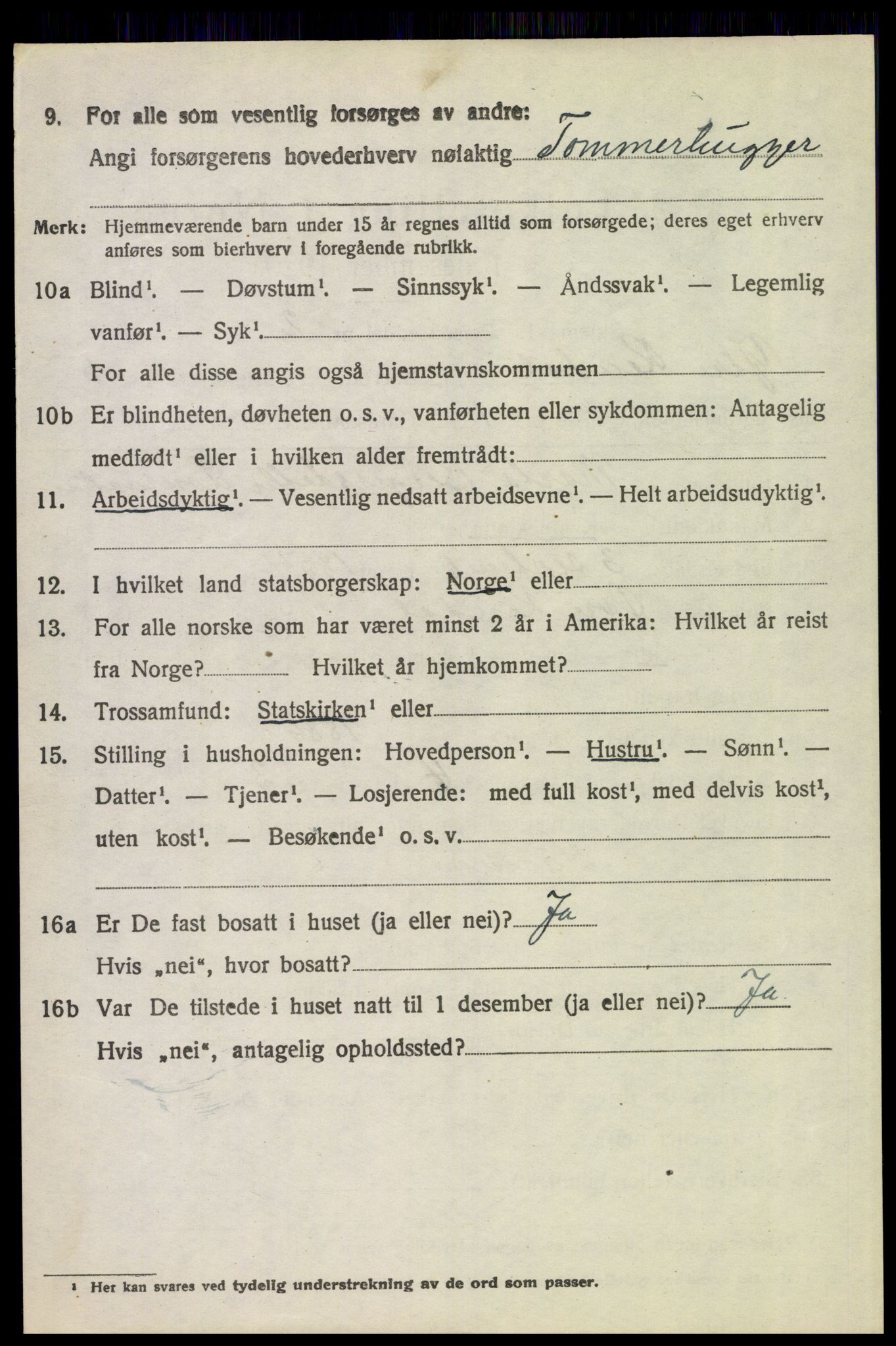 SAH, 1920 census for Ytre Rendal, 1920, p. 2642